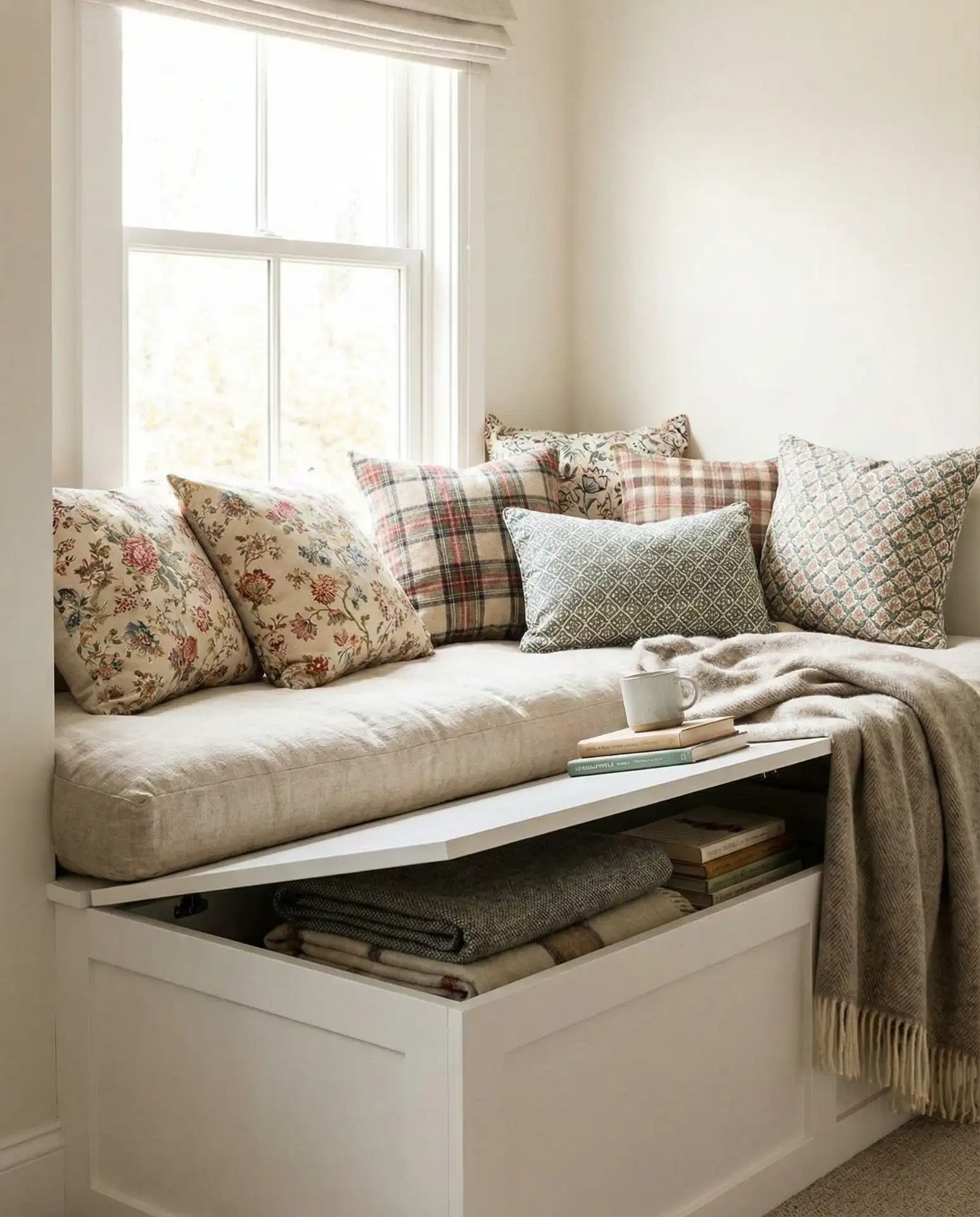 Built-In Window Seat with Storage 1