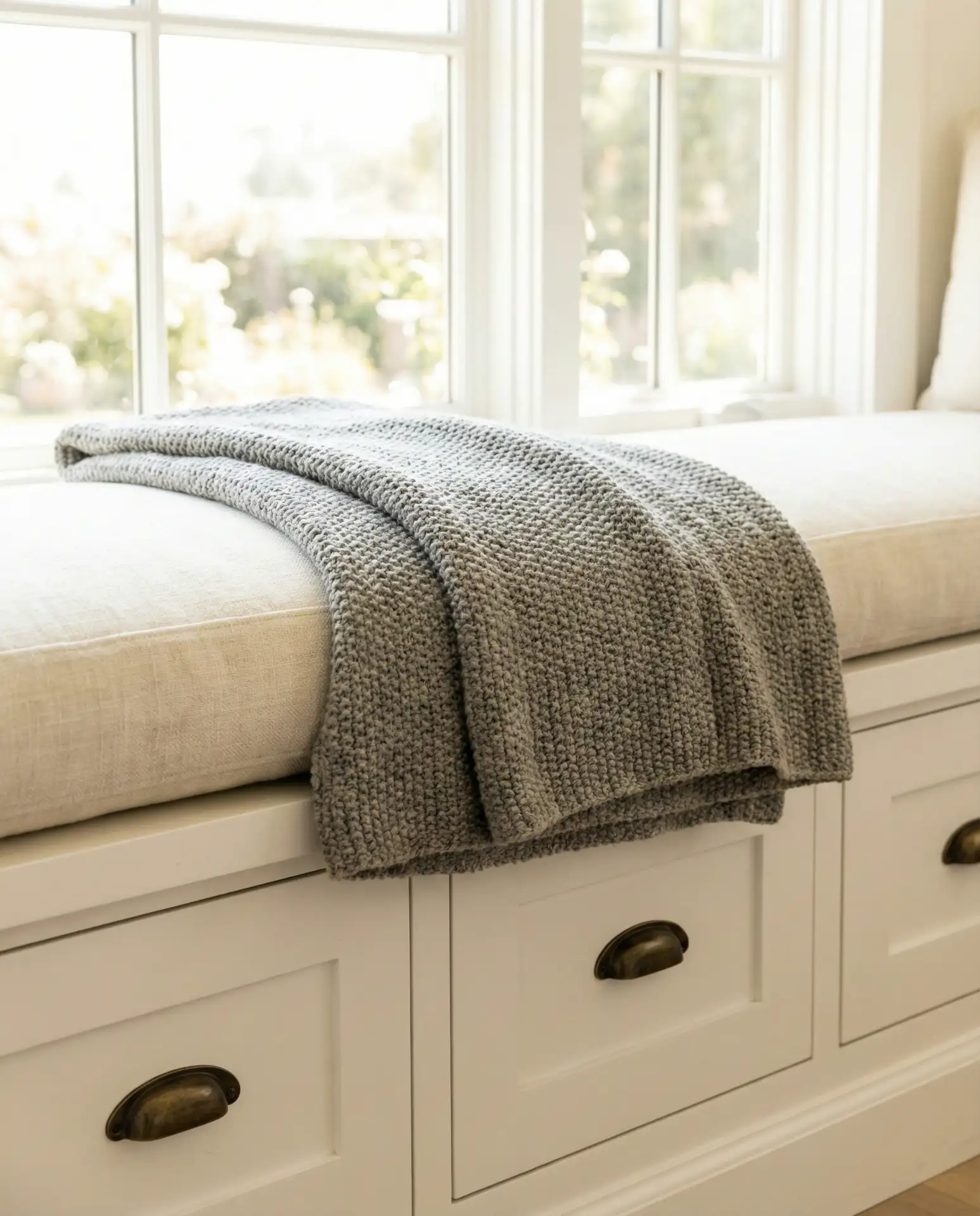 Built-In Window Seat with Storage Below 2