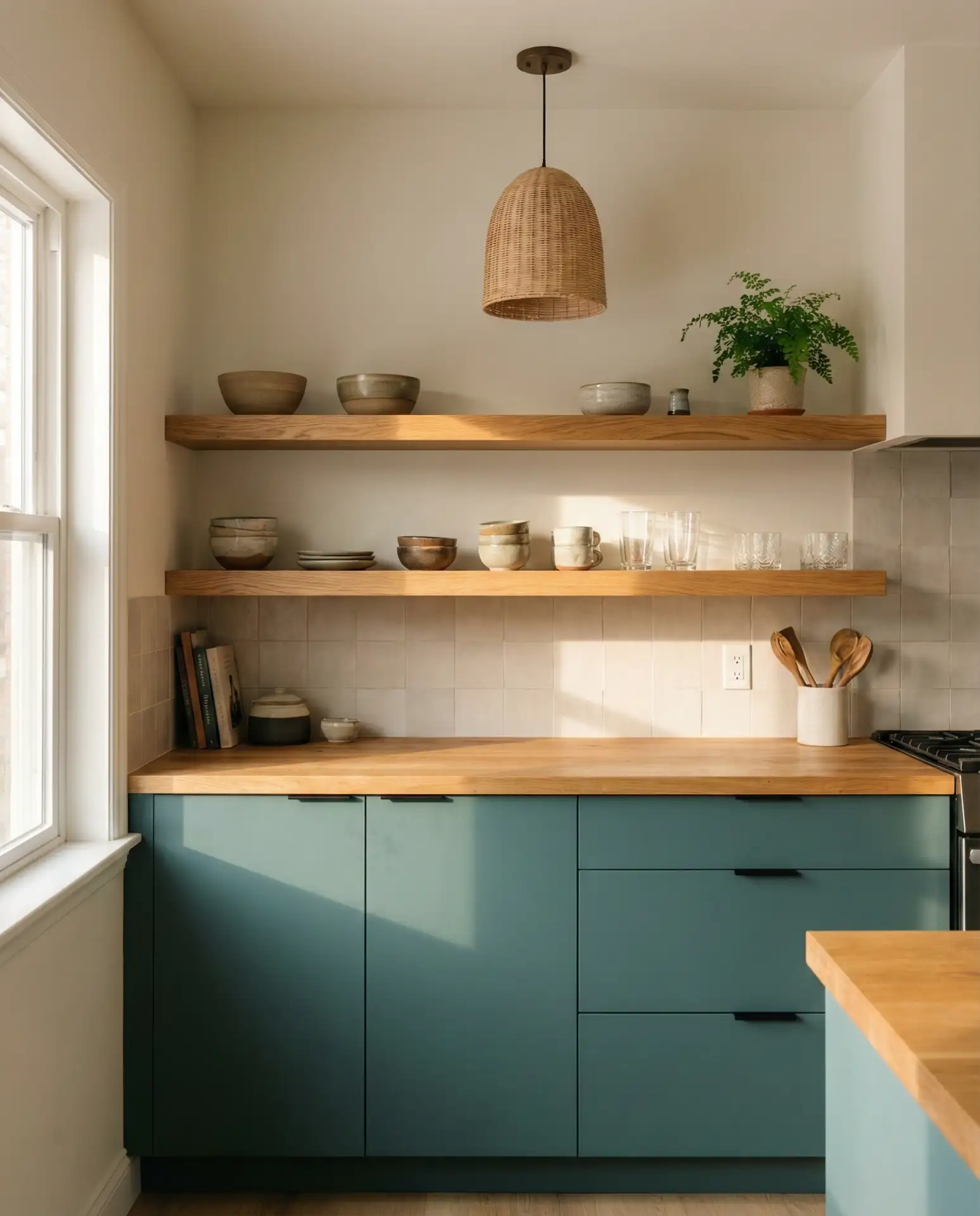 Butter Yellow Accent Wall with White Perimeter 1