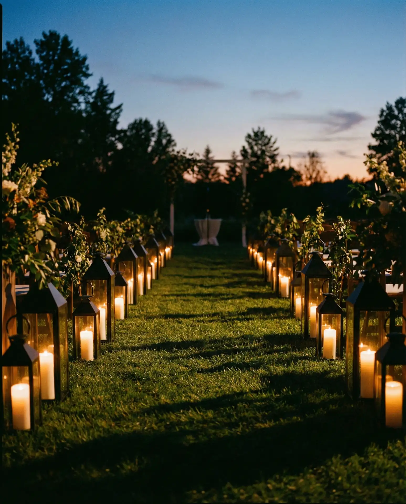 Candlelit Pathway with Lanterns 2