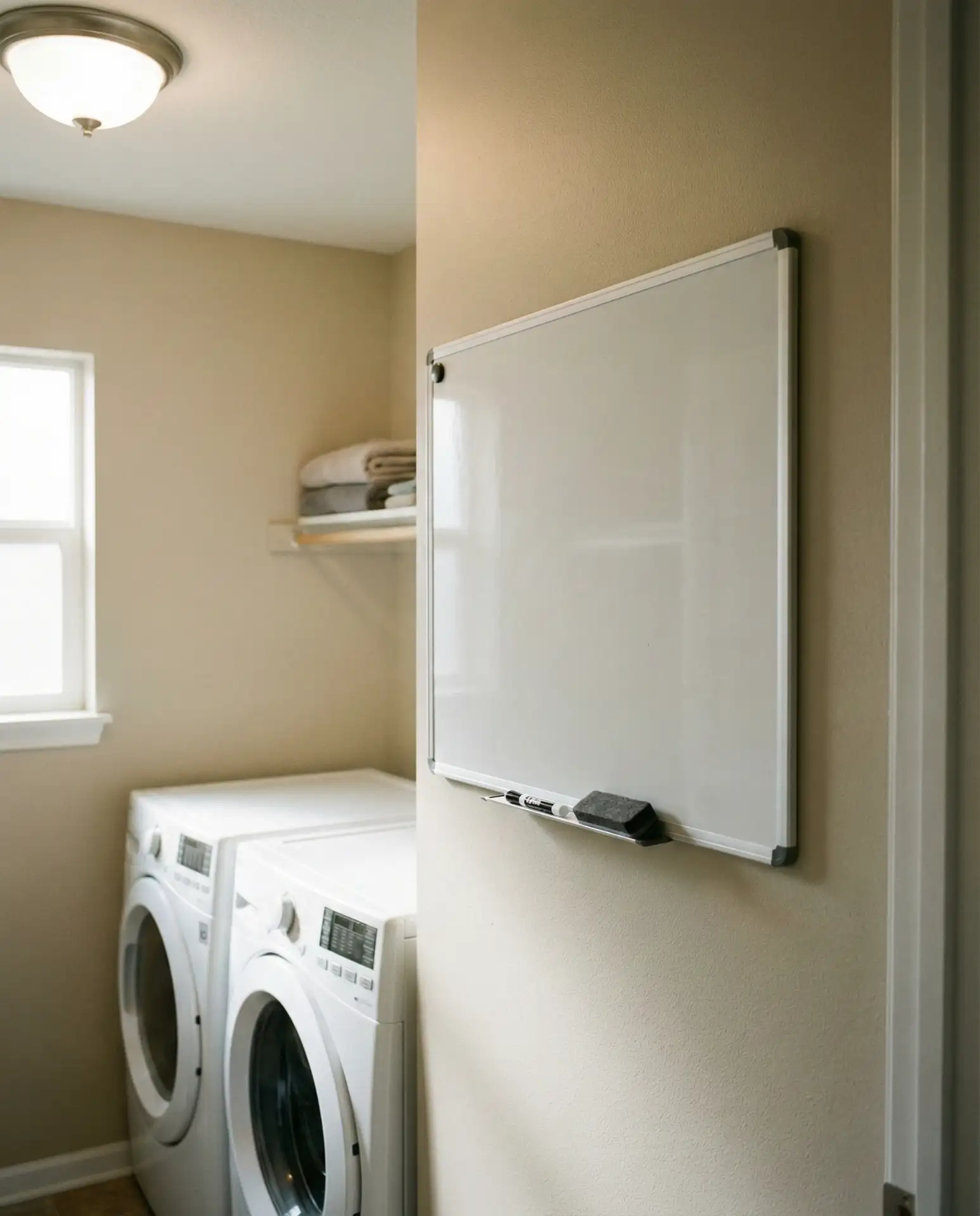 Chalkboard or Whiteboard for Laundry Notes 2