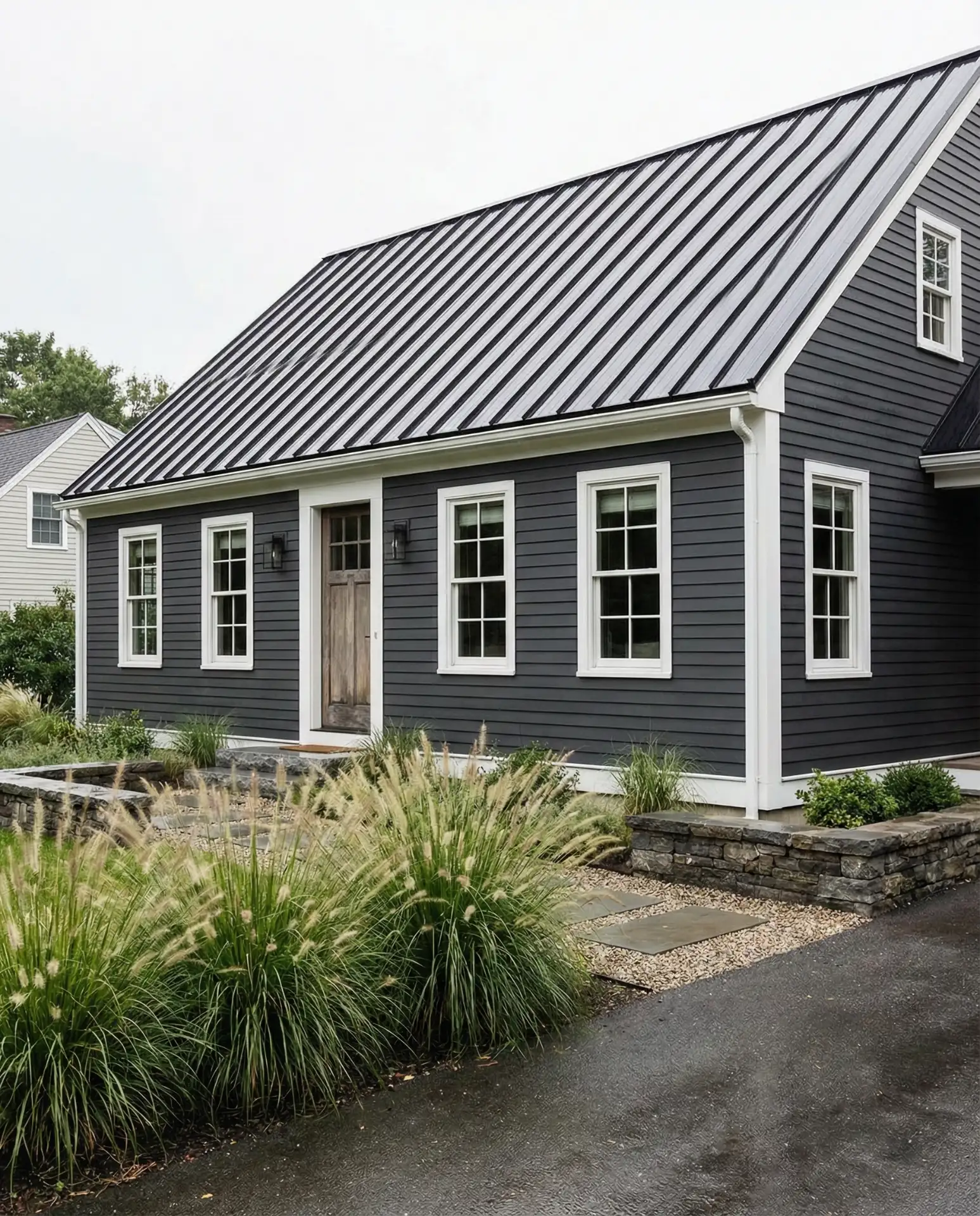 Charcoal Gray with White Trim Contemporary Update 1