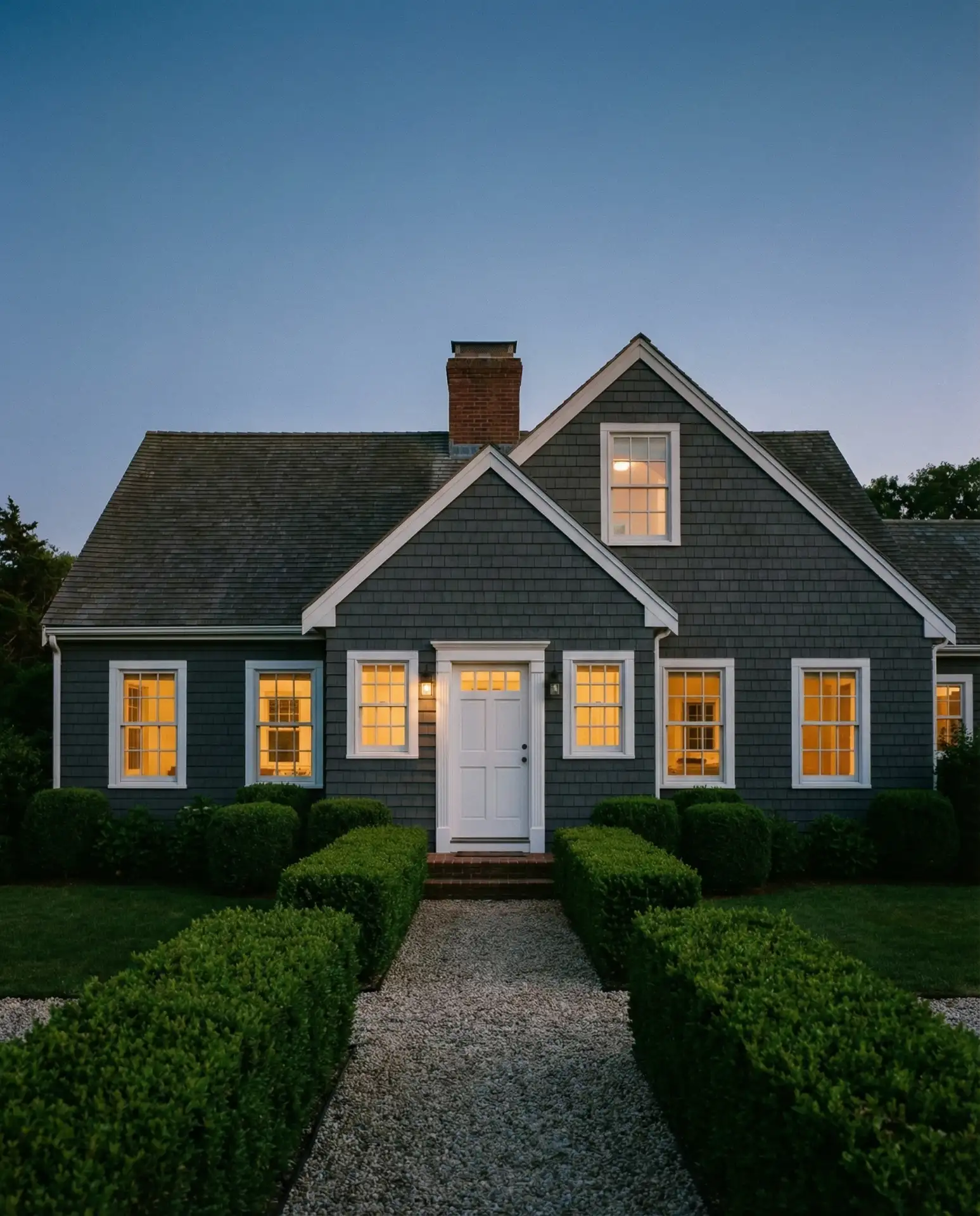 Charcoal Gray with White Trim Contemporary Update 2