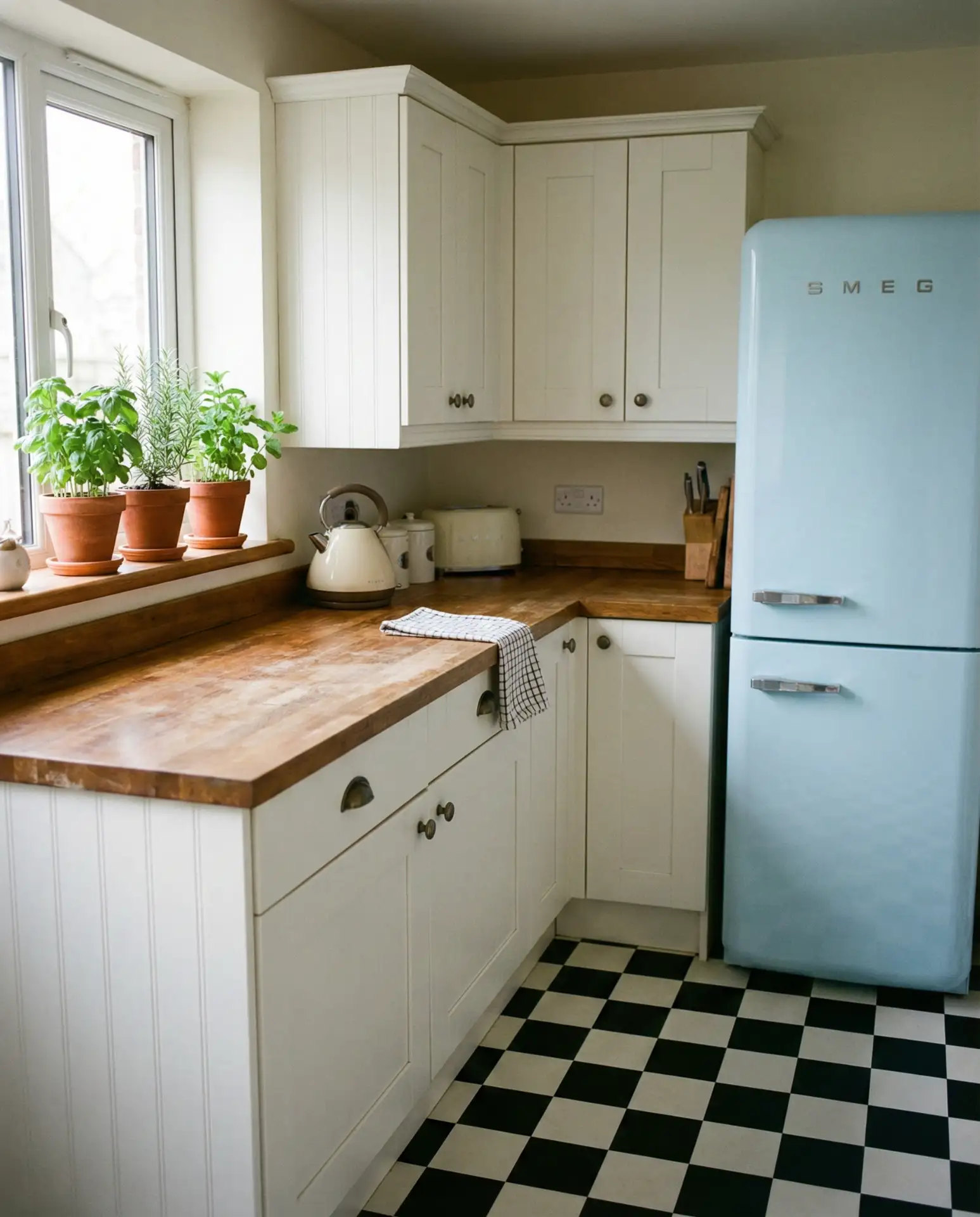 Checkerboard Floor Tiles for Retro Charm 1