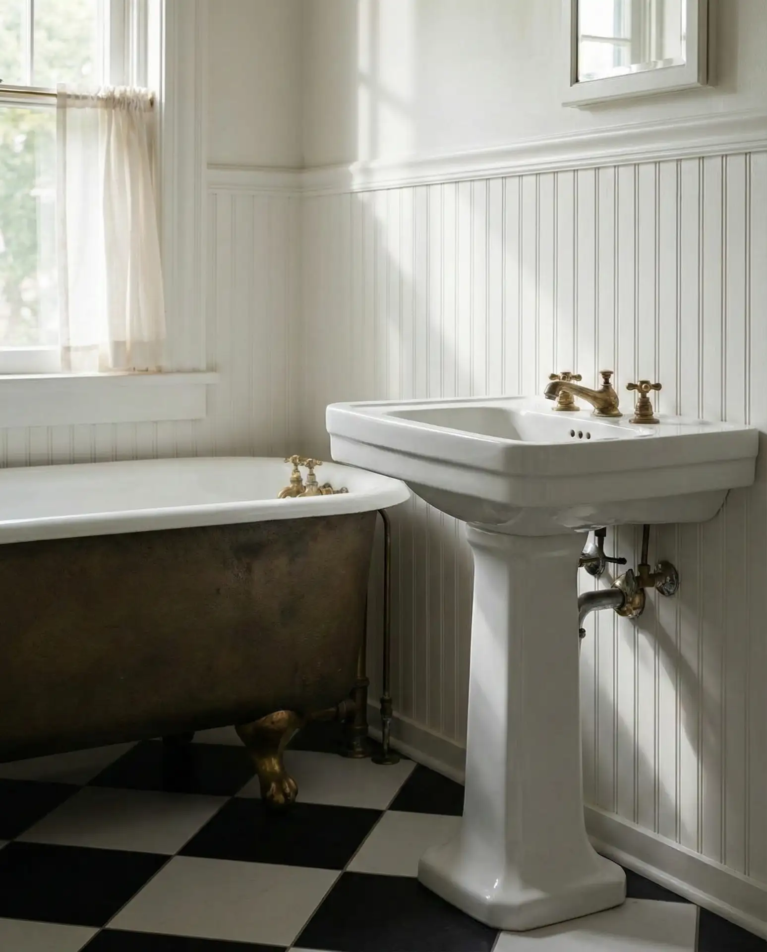 Checkered Black and White Floor 1