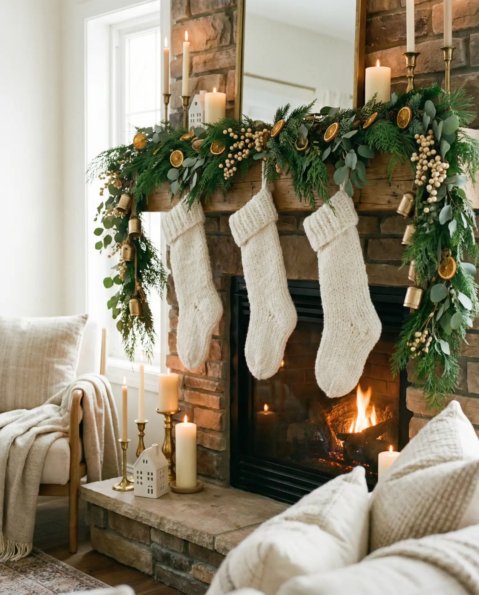 Christmas-Ready Mantel Display 1