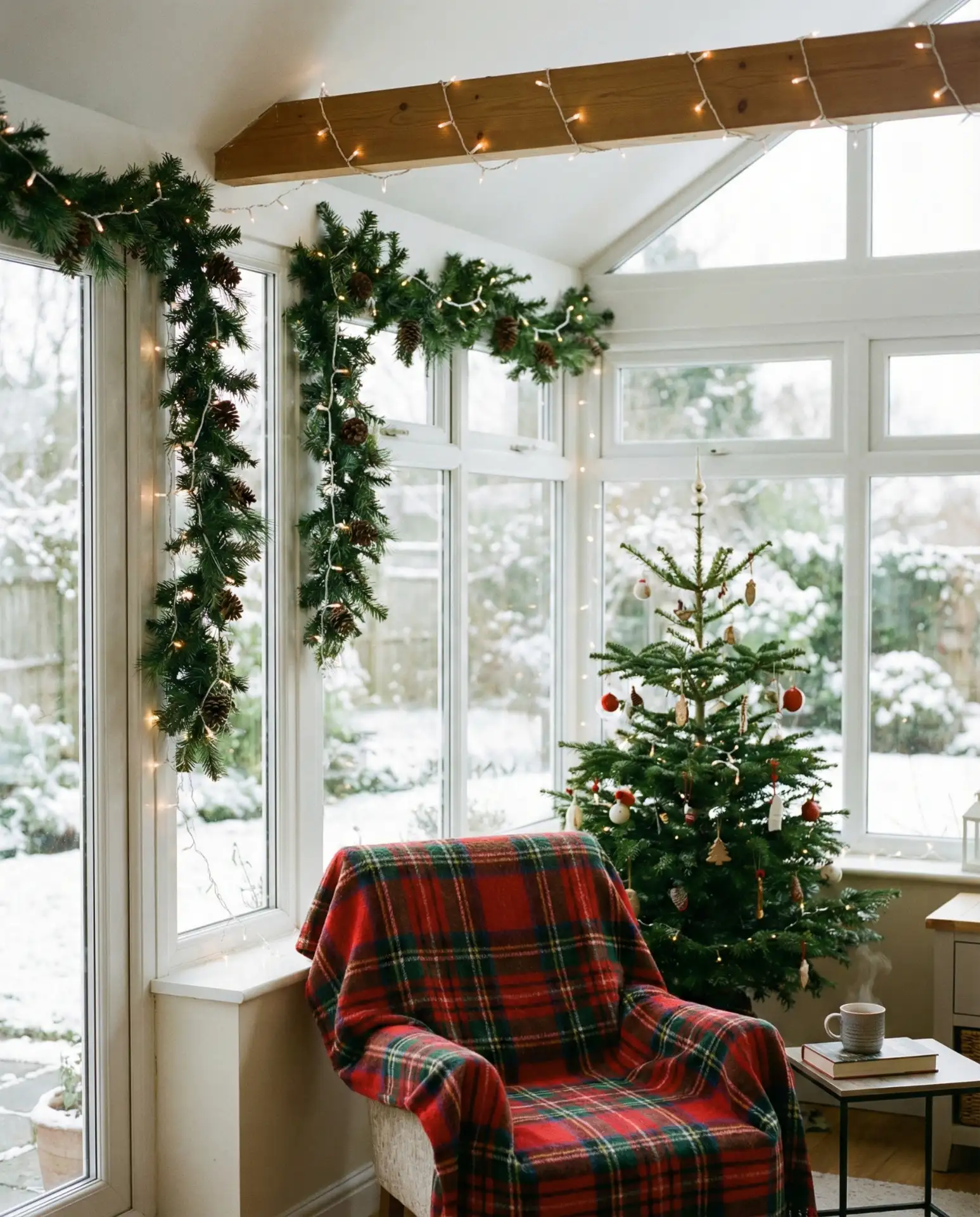 Christmas-Ready Sunroom with Seasonal Decor 1