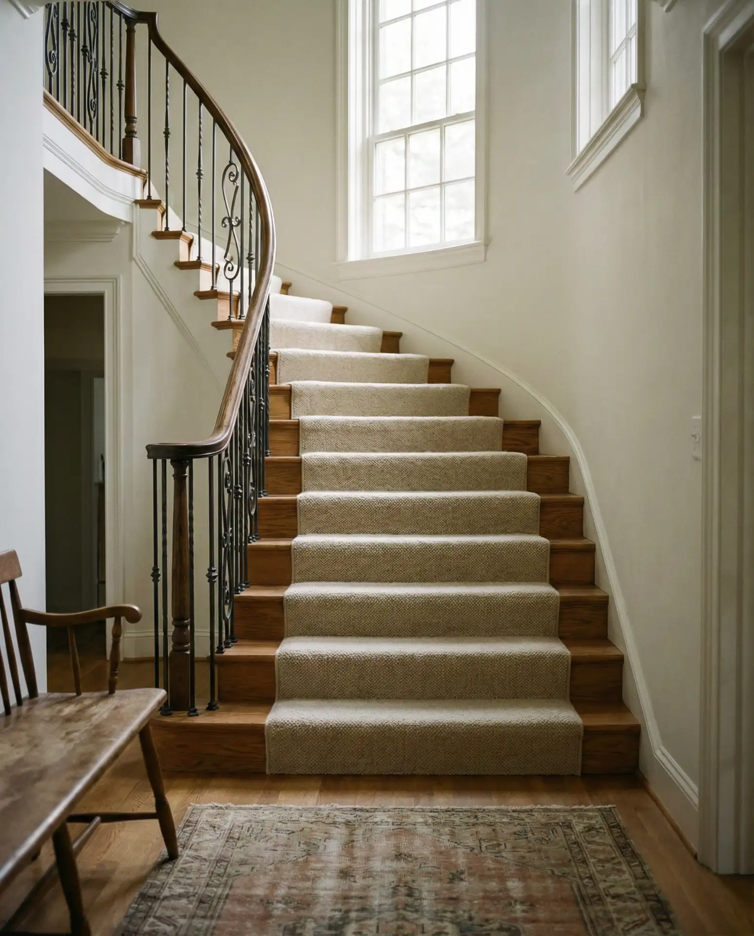 Classic Luxury with Carpeted Treads 1