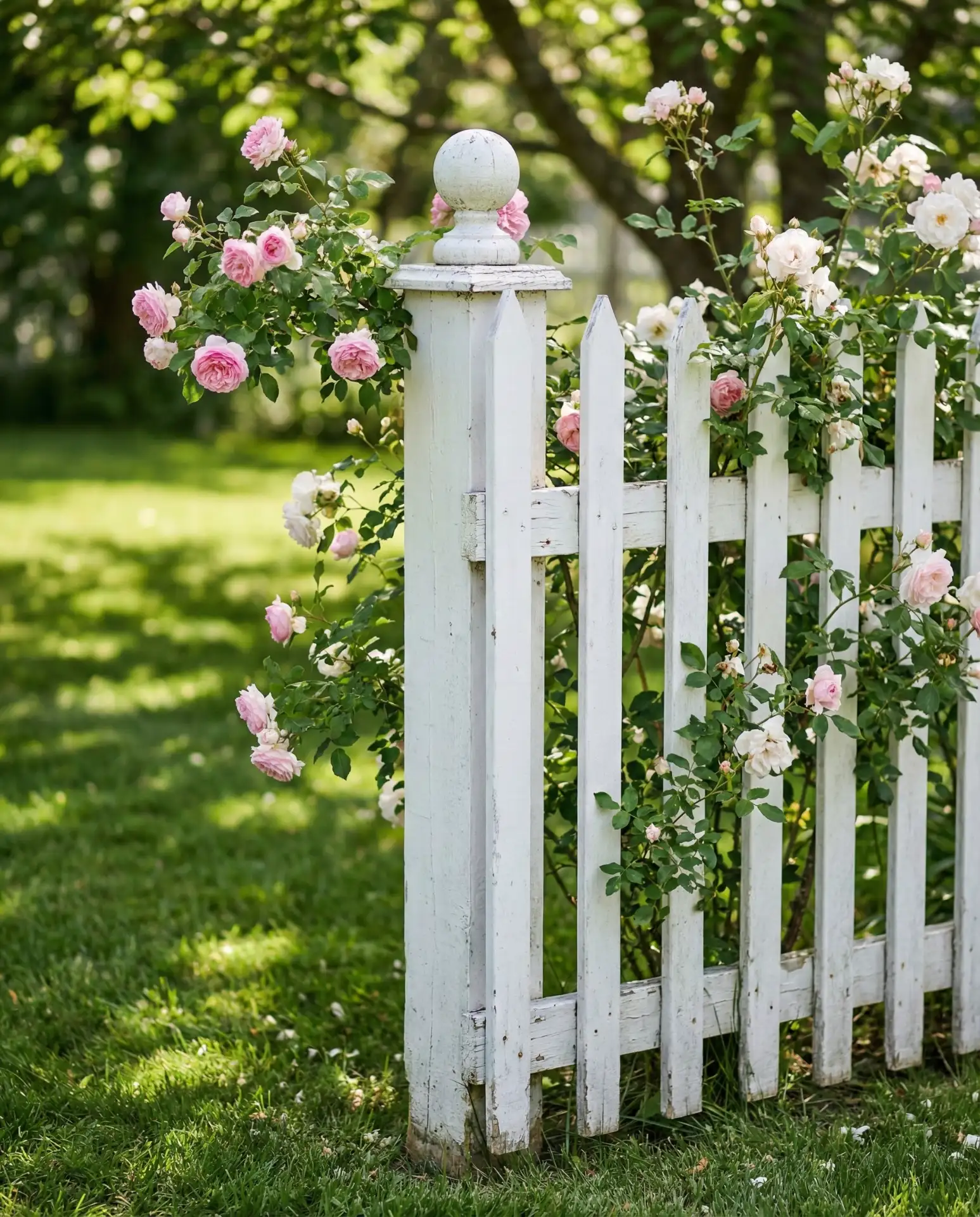 Classic White Picket Charm 1