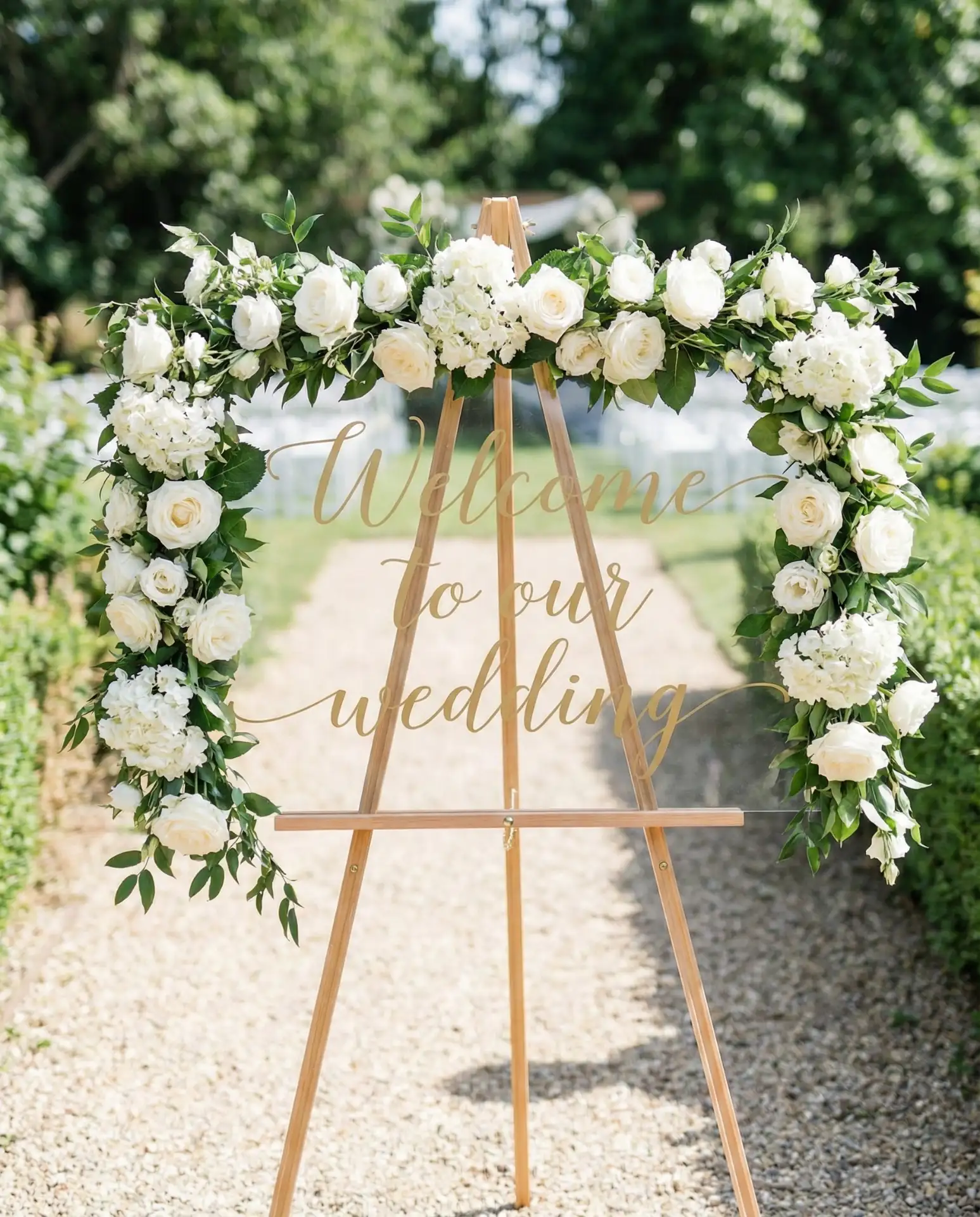 Clear Acrylic Wedding Signage 2