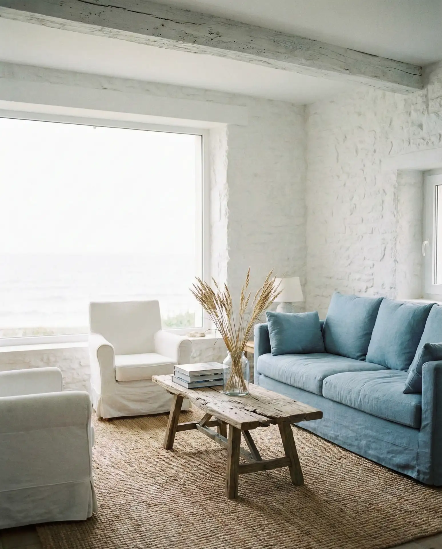 Coastal French Country with Soft Blues and Whites 1