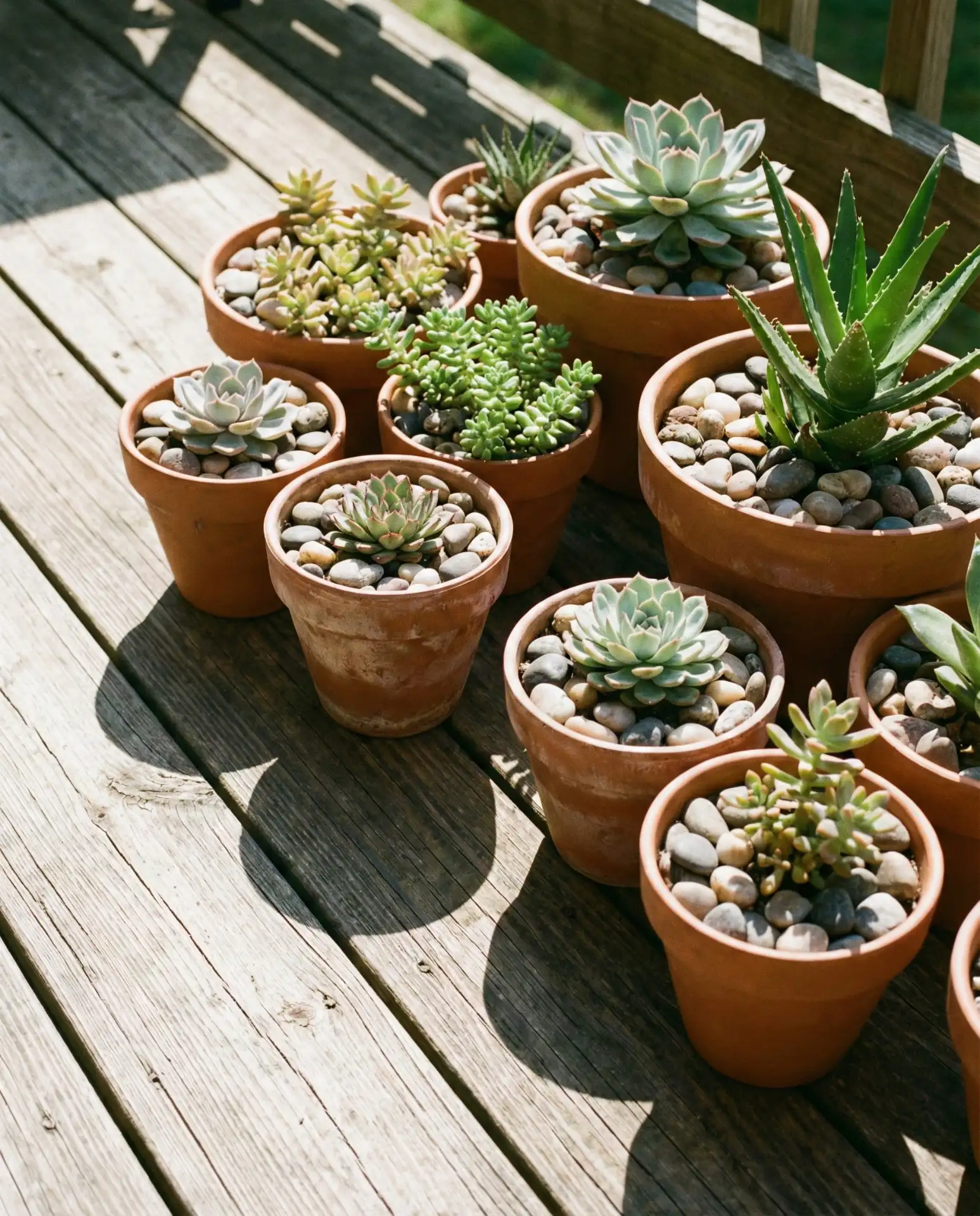 Container Rock Garden with Pots 2