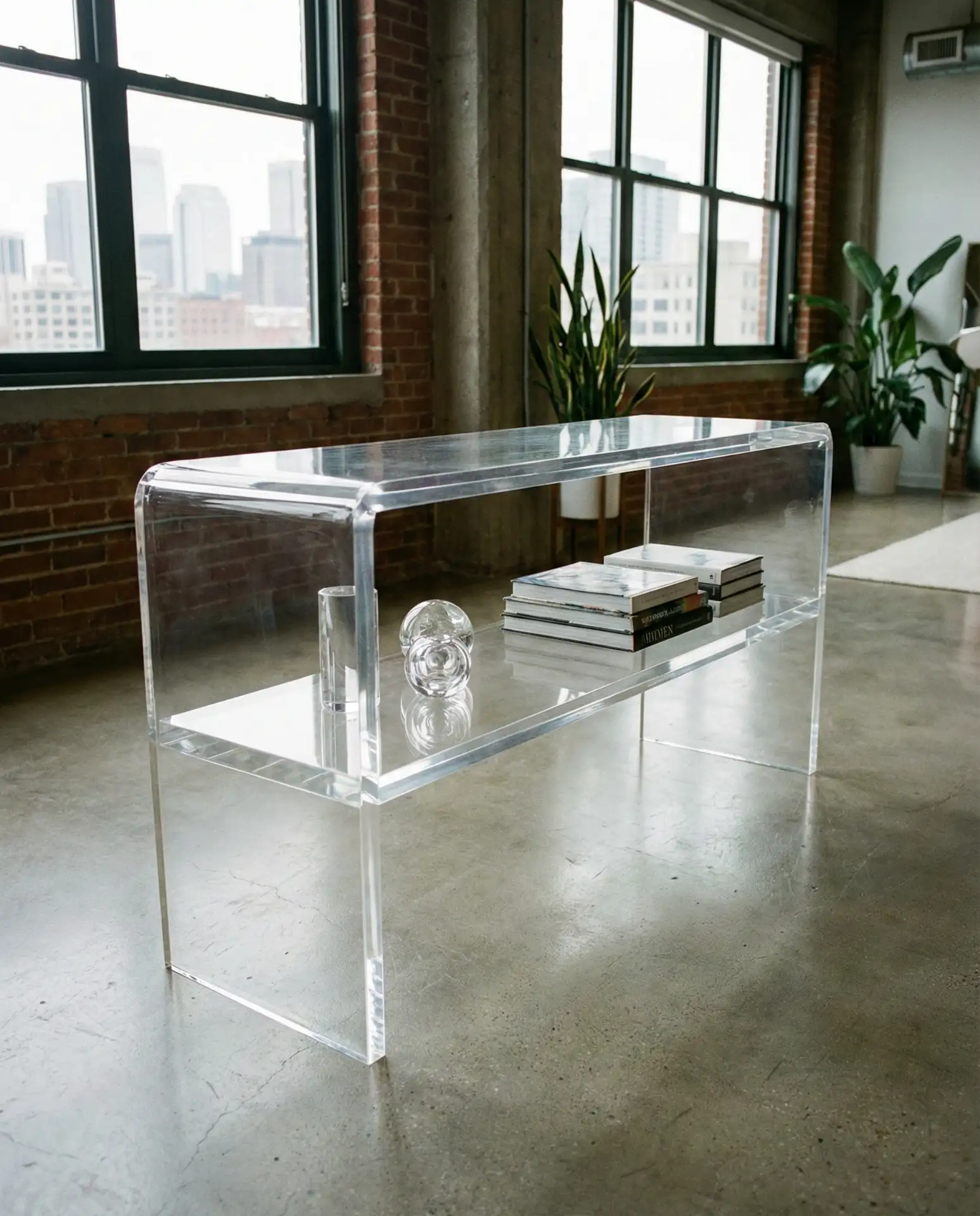 Contemporary Lucite and Acrylic Minimalism 1