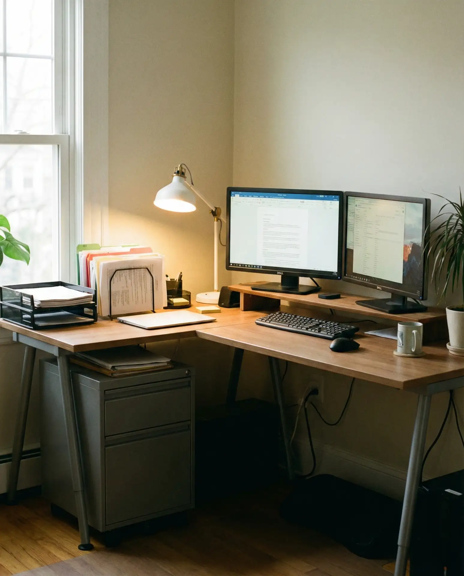 Corner Desk for Maximum Surface Area 1