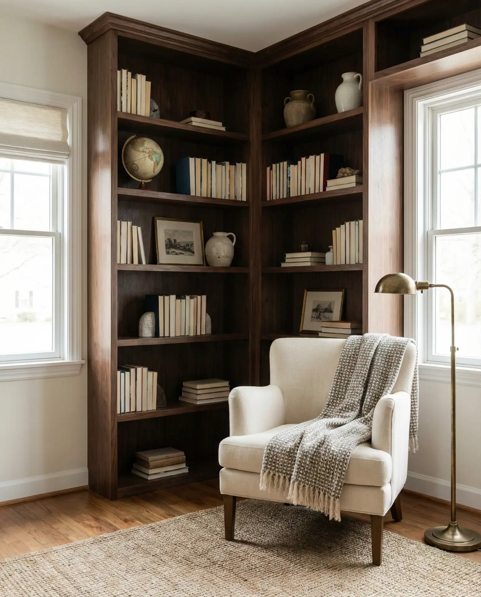 Corner Library with L-Shaped Configuration 1