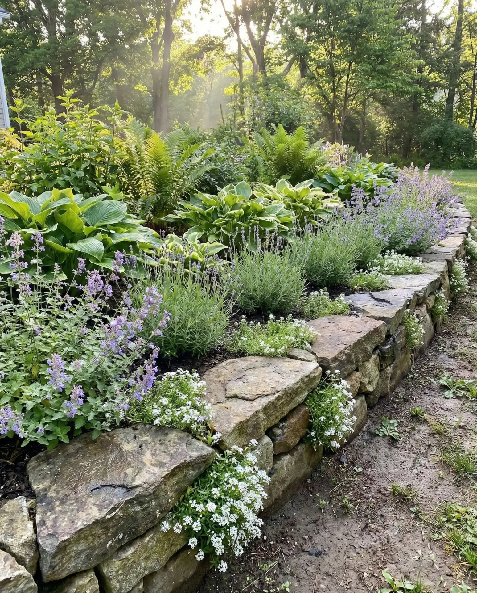 Cottage Garden Rock Border 1