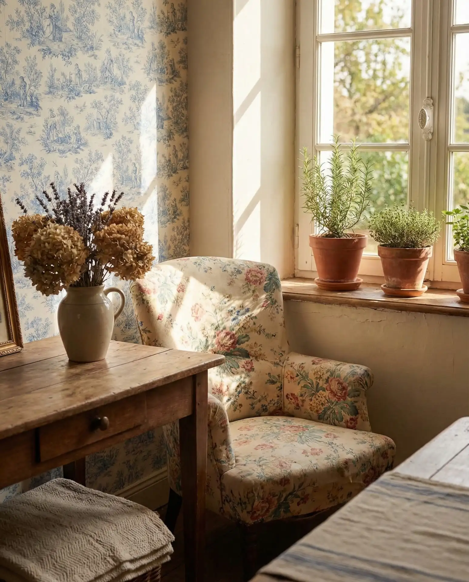 Cottage-Style Decor with Floral and Botanical Touches 2