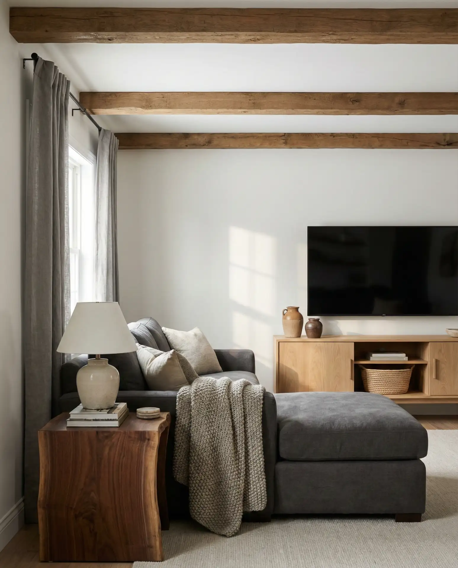 Cozy Grey with Natural Wood 2