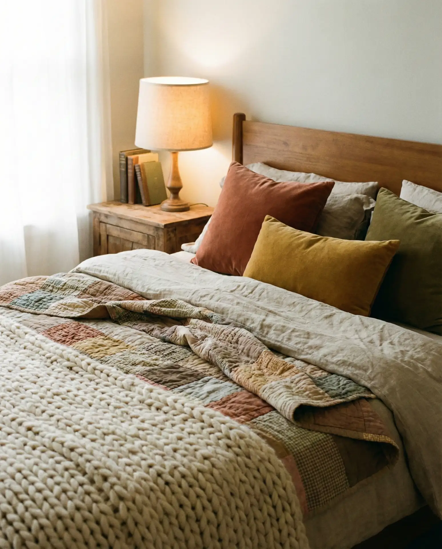 Cozy Layered Textiles and Bedding 1