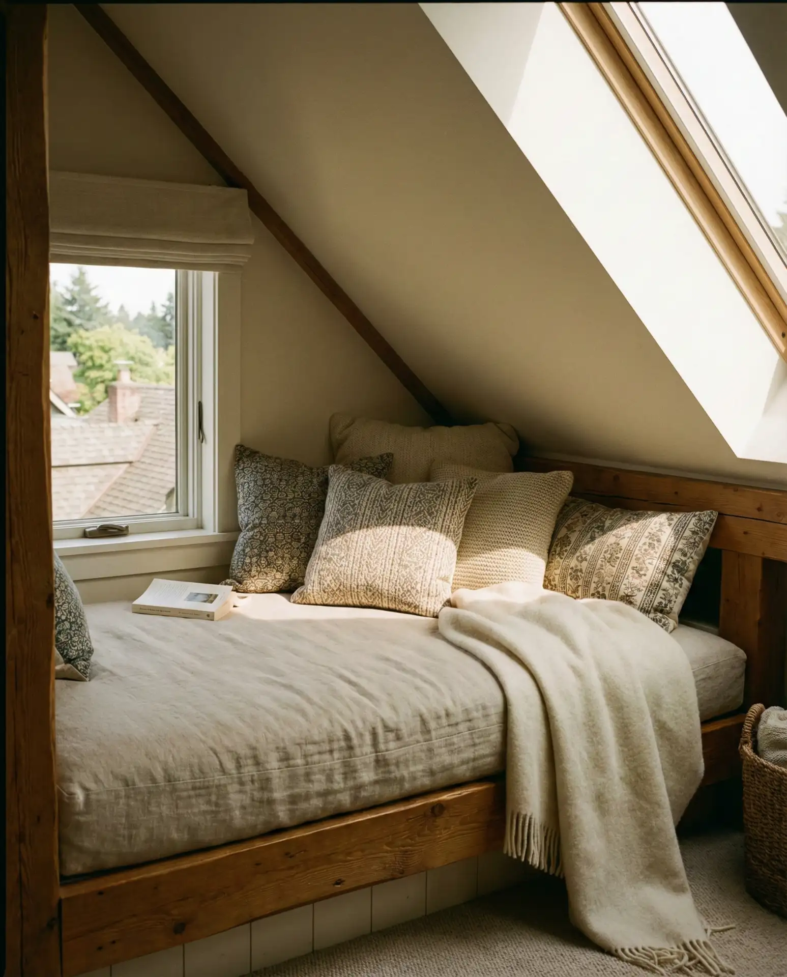 Cozy Reading Nook Under Eaves 1