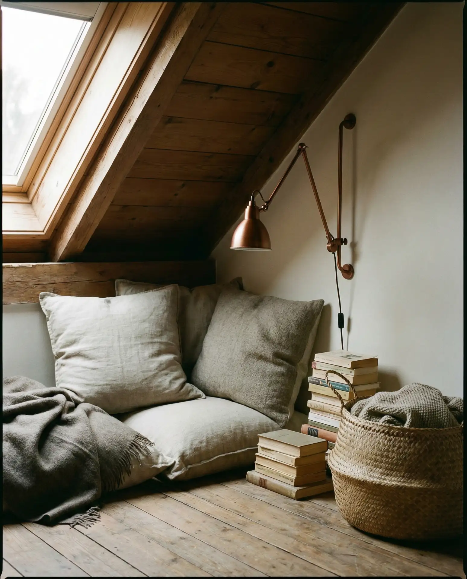 Cozy Reading Nook Under Eaves 2