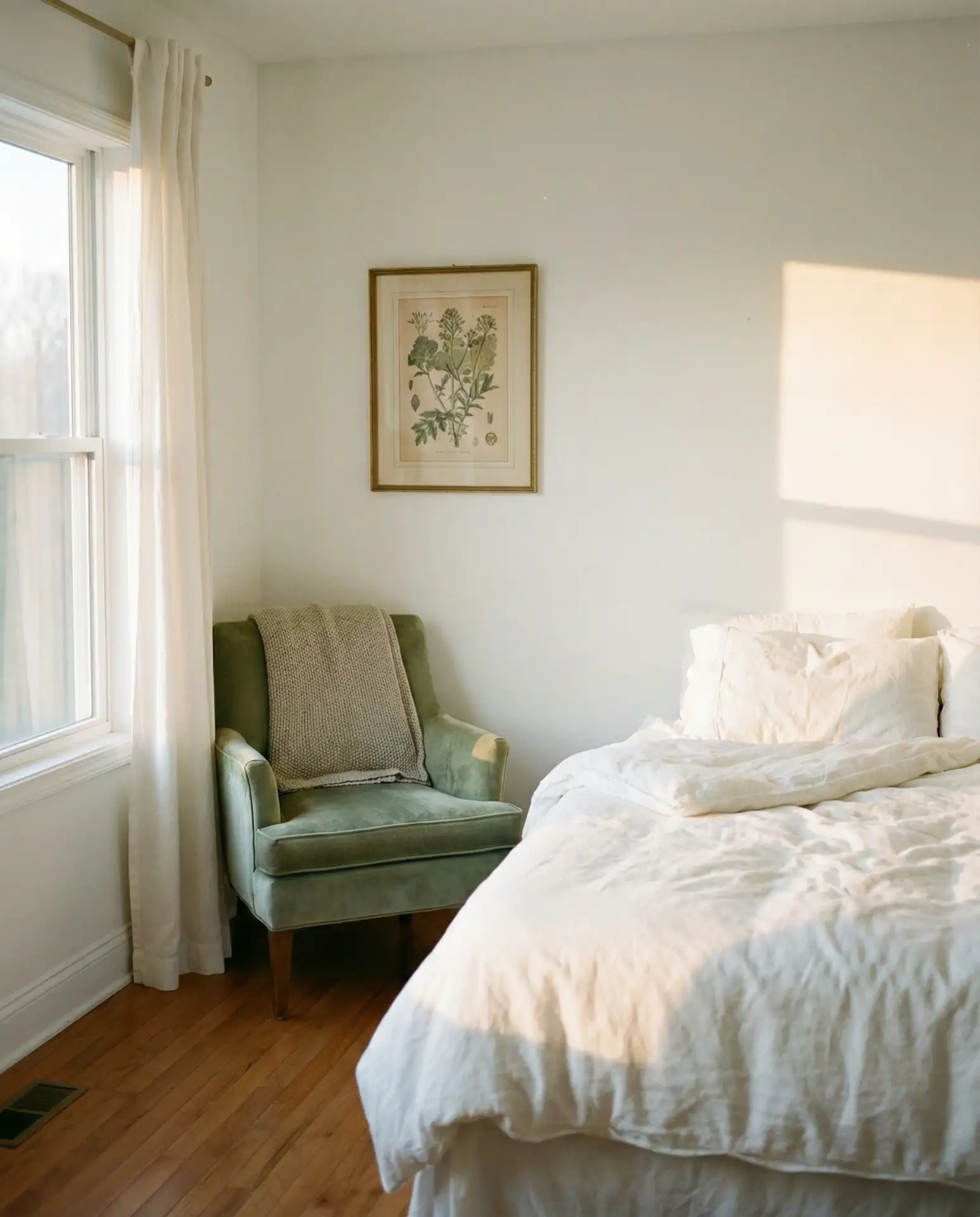 Cozy White Bedroom with Layered Rugs 2