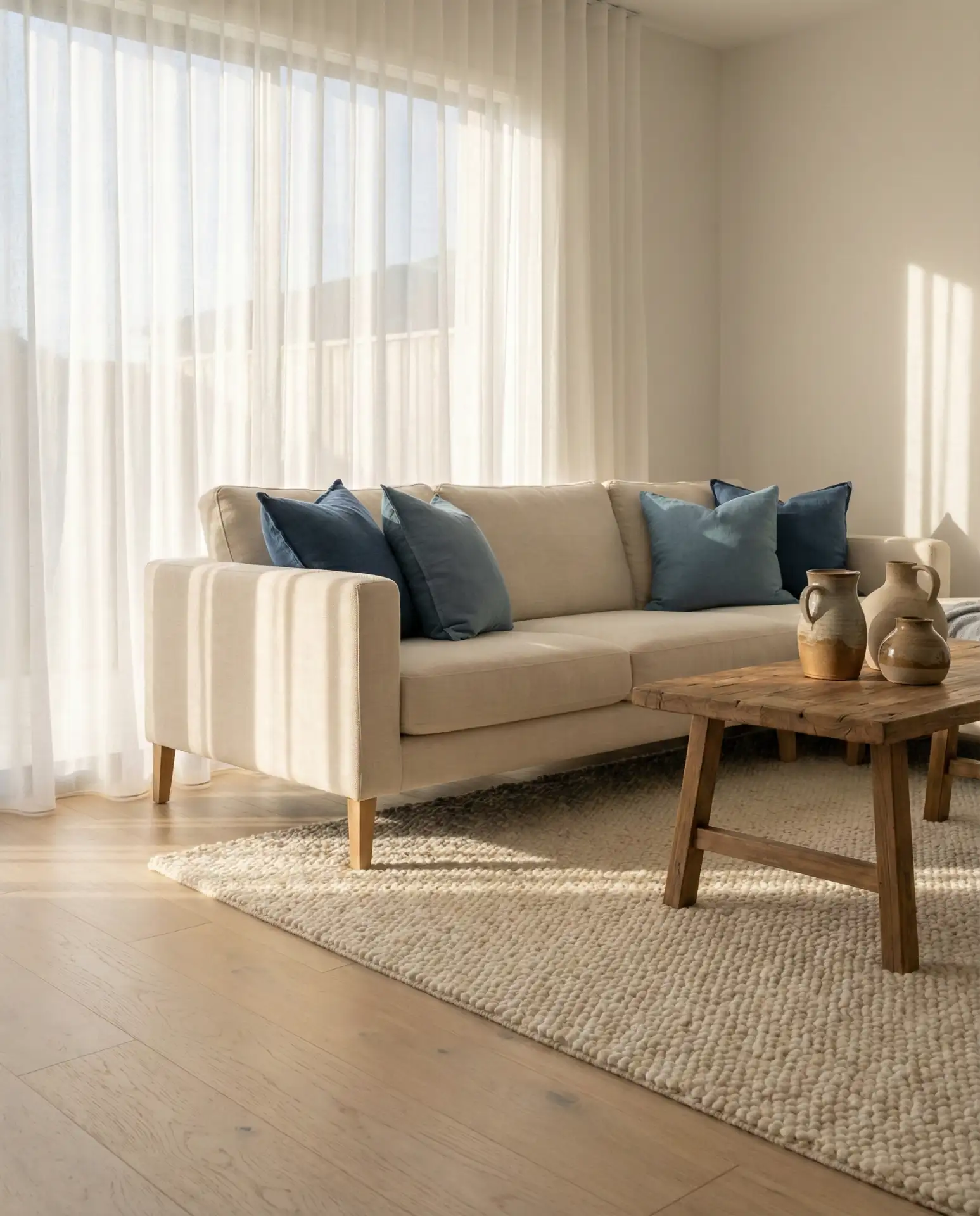 Cream and Blue Timeless Softness 1