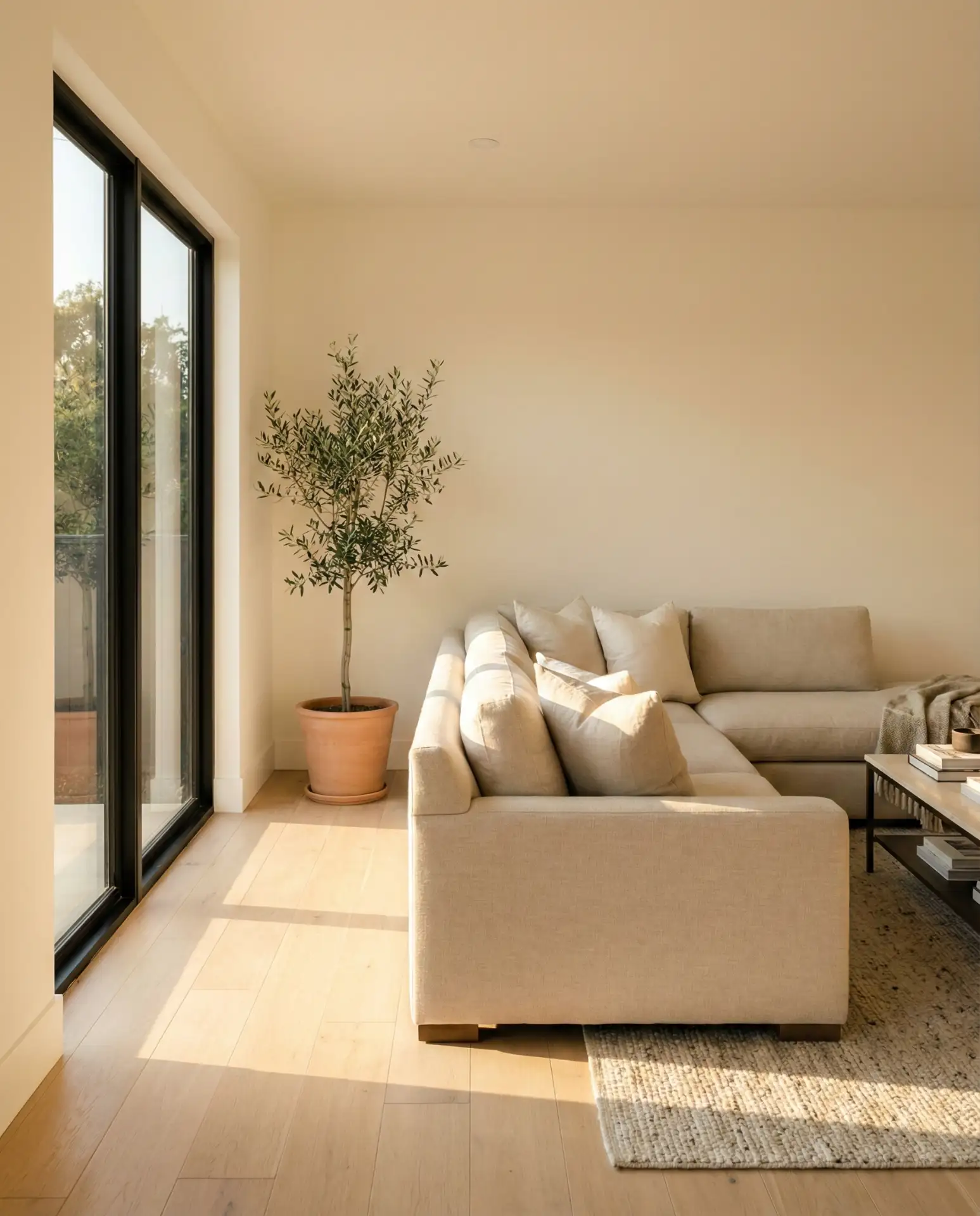 Creamy White with Black Window Frames 2