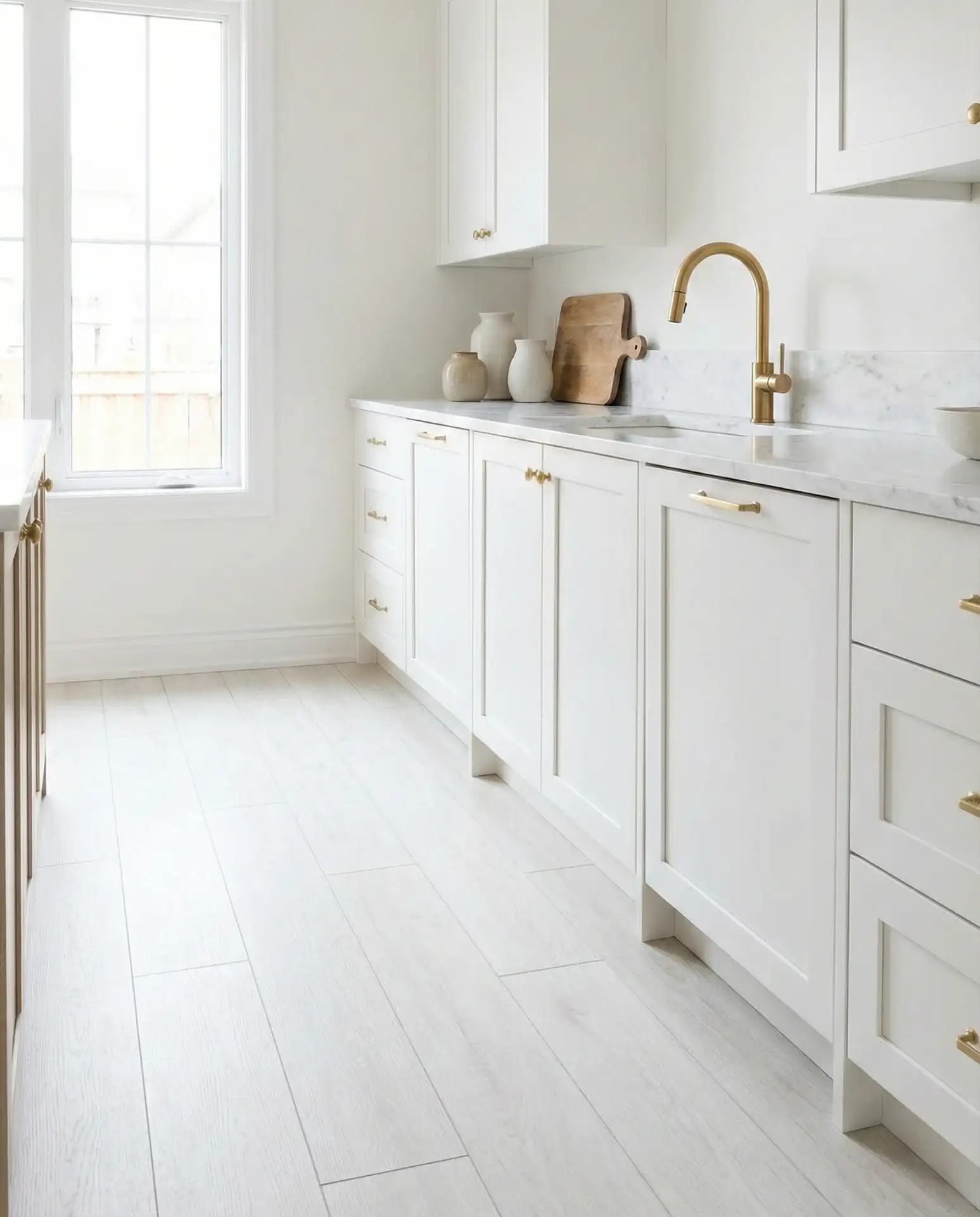 Crisp White Porcelain Planks 1
