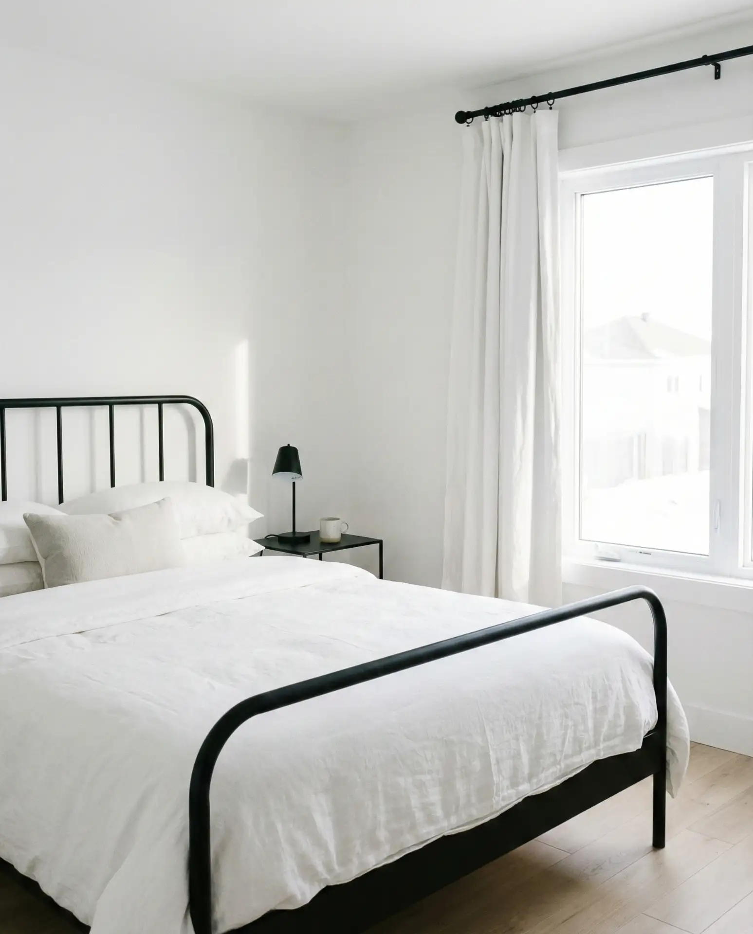 Crisp White with Black Iron Details 1