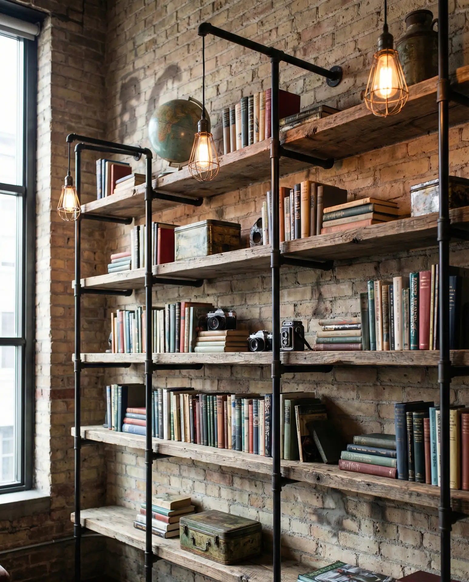 DIY Pipe Shelving Industrial Style 1