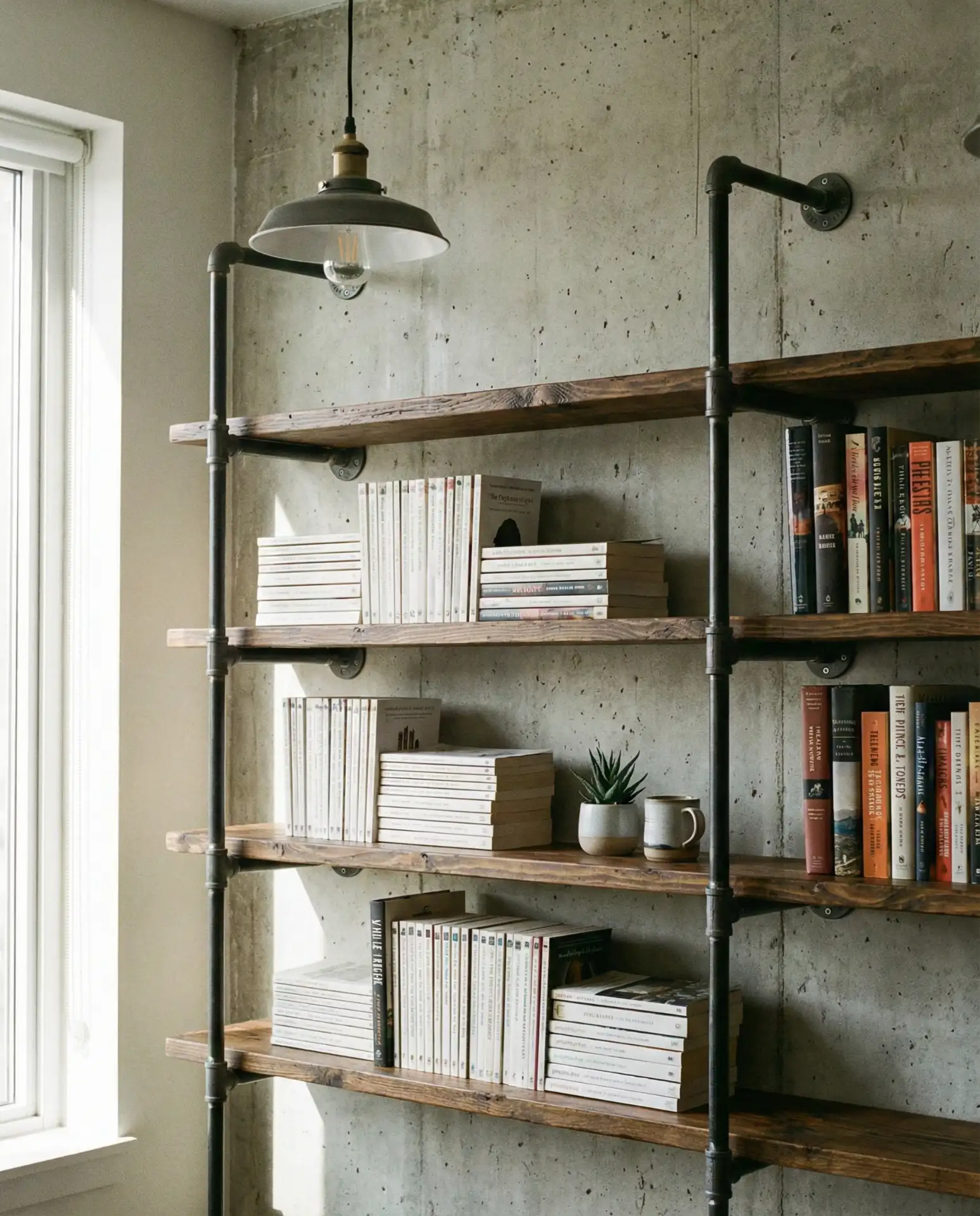 DIY Pipe Shelving Industrial Style 2