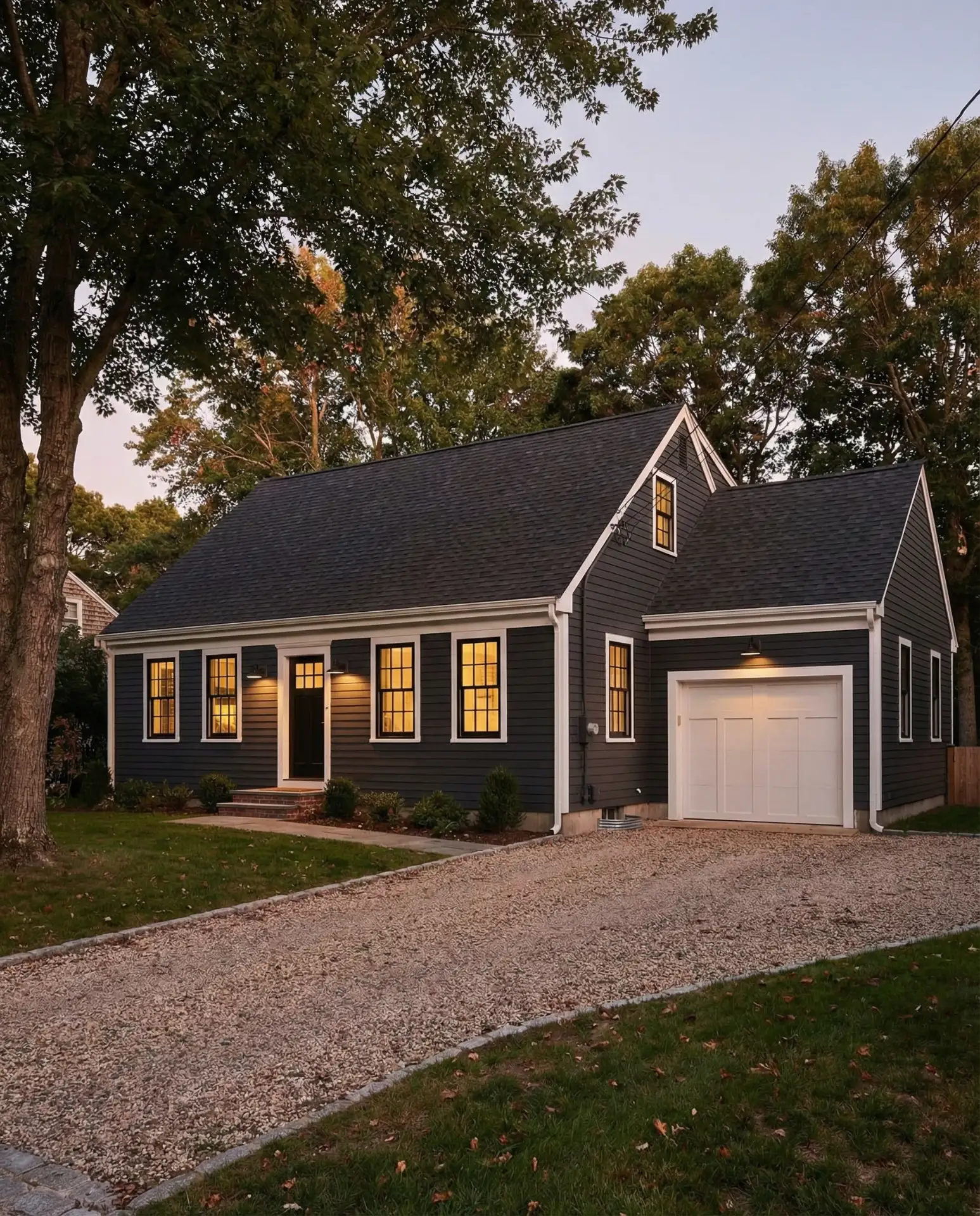 Dark Charcoal with Contrasting Window Frames 2