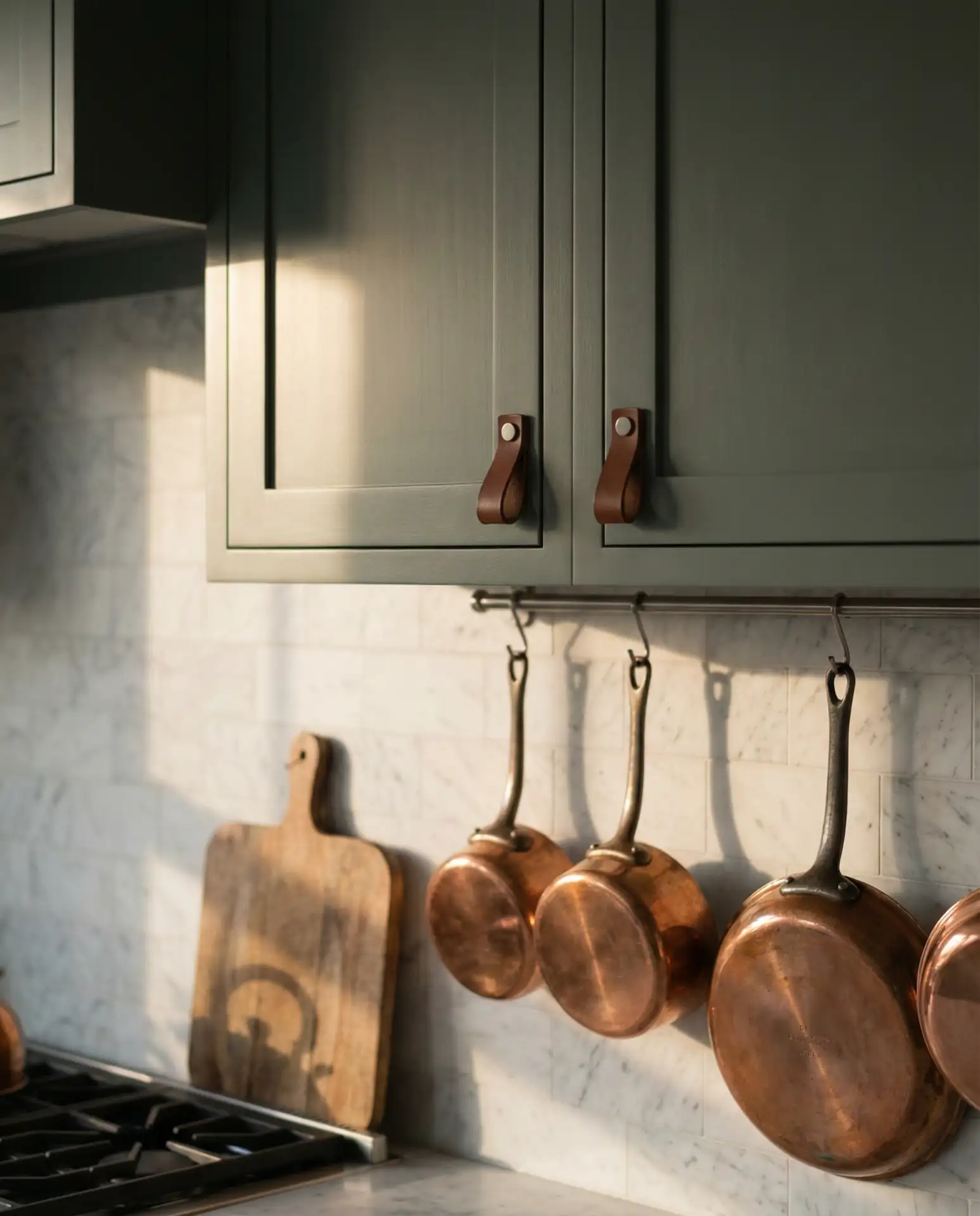 Dark Sage Green Kitchen Cabinets 2