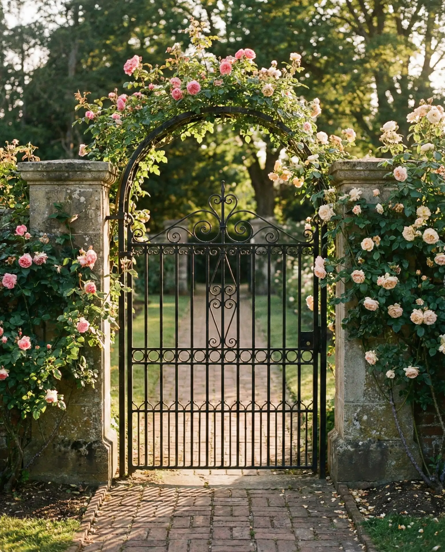 Decorative Metal Gate Feature 1