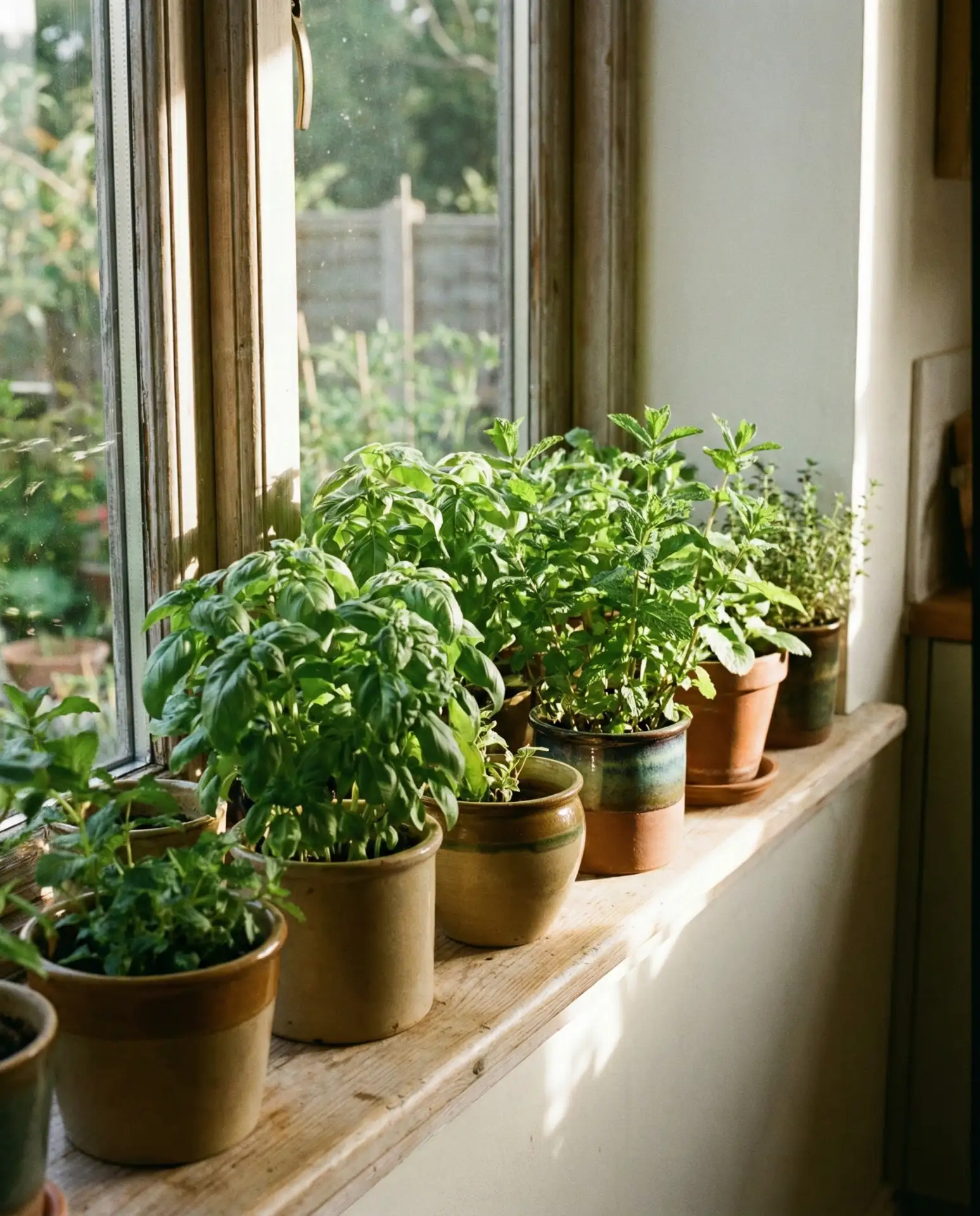 Deep Window Sill Turned Plant Shelf 1