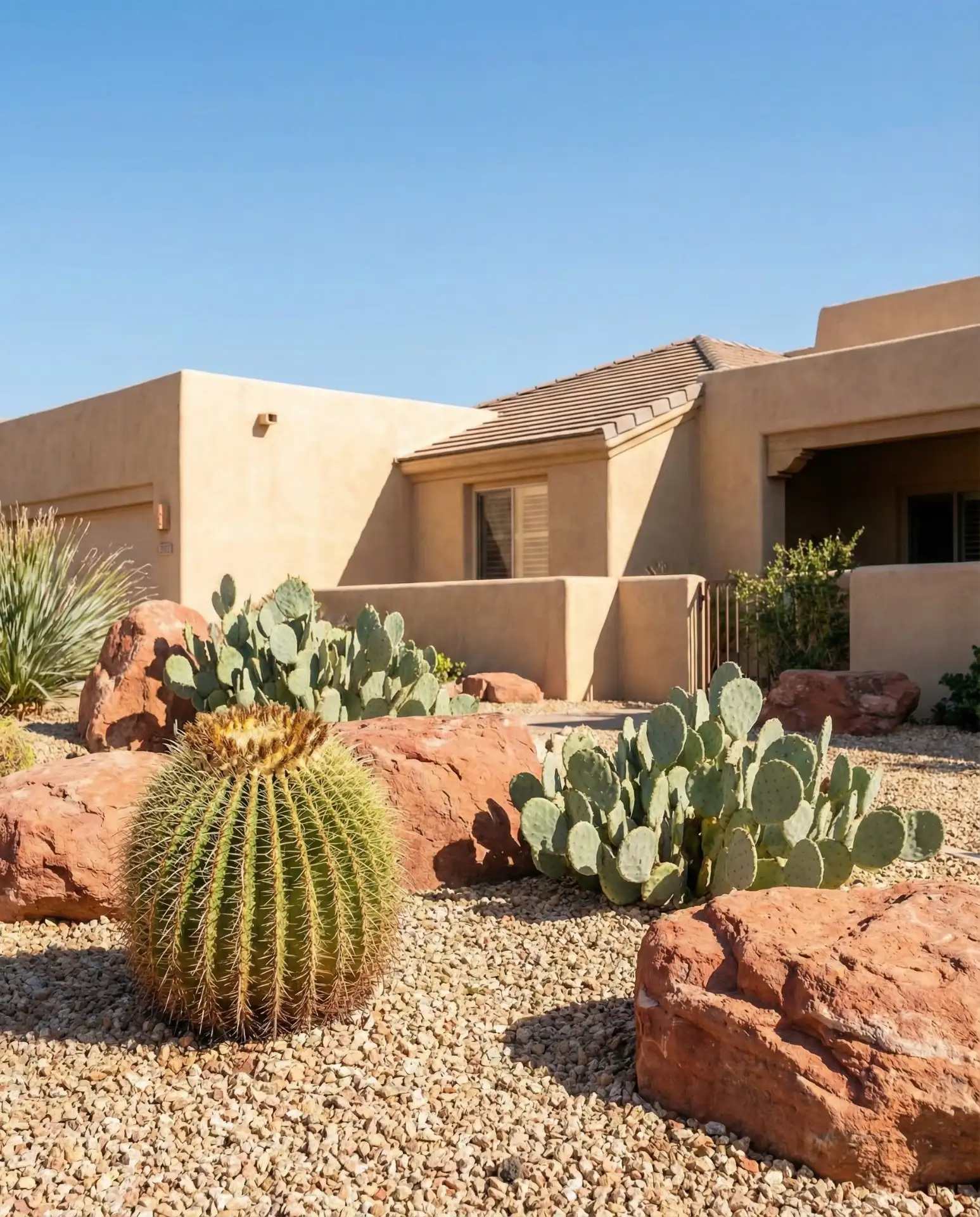 Desert Xeriscape with Bold Succulents 1