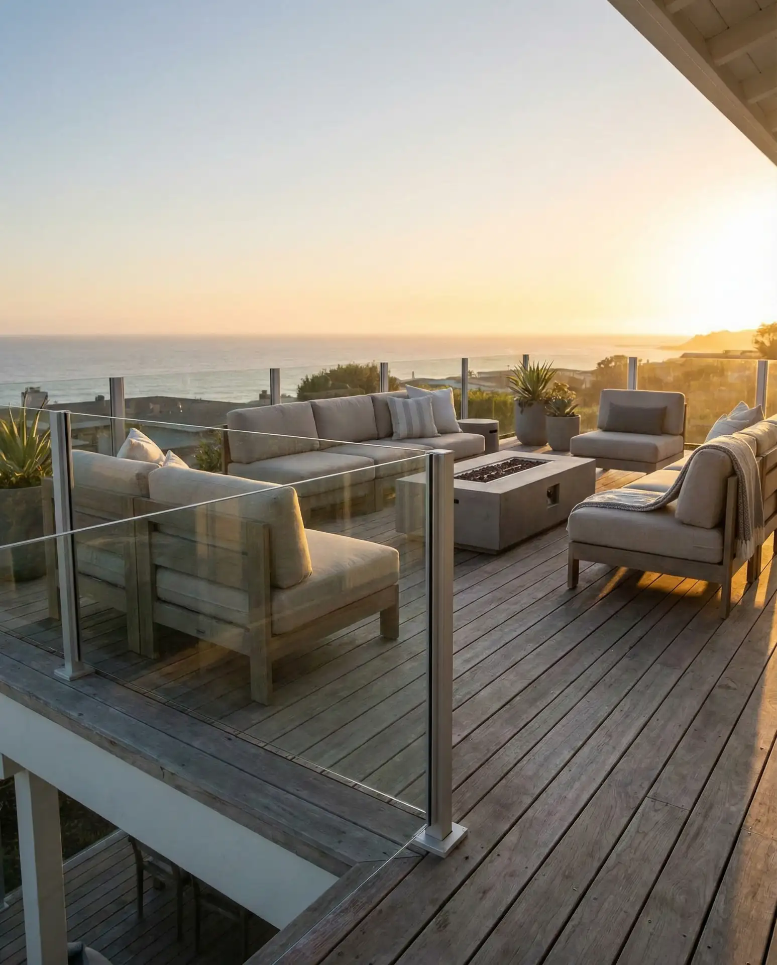 Elevated Deck with Glass Railing and City Views 2