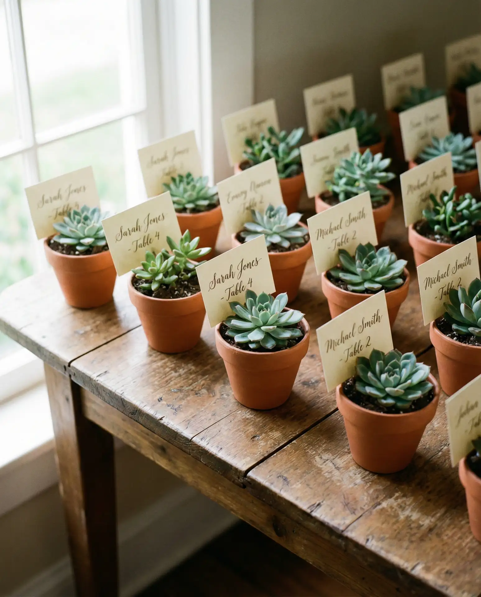 Escort Card Displays with Natural Elements 2