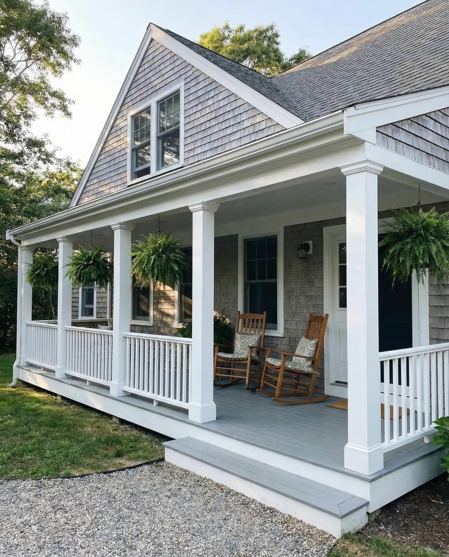 Expanded Front Porch with Column Details 1