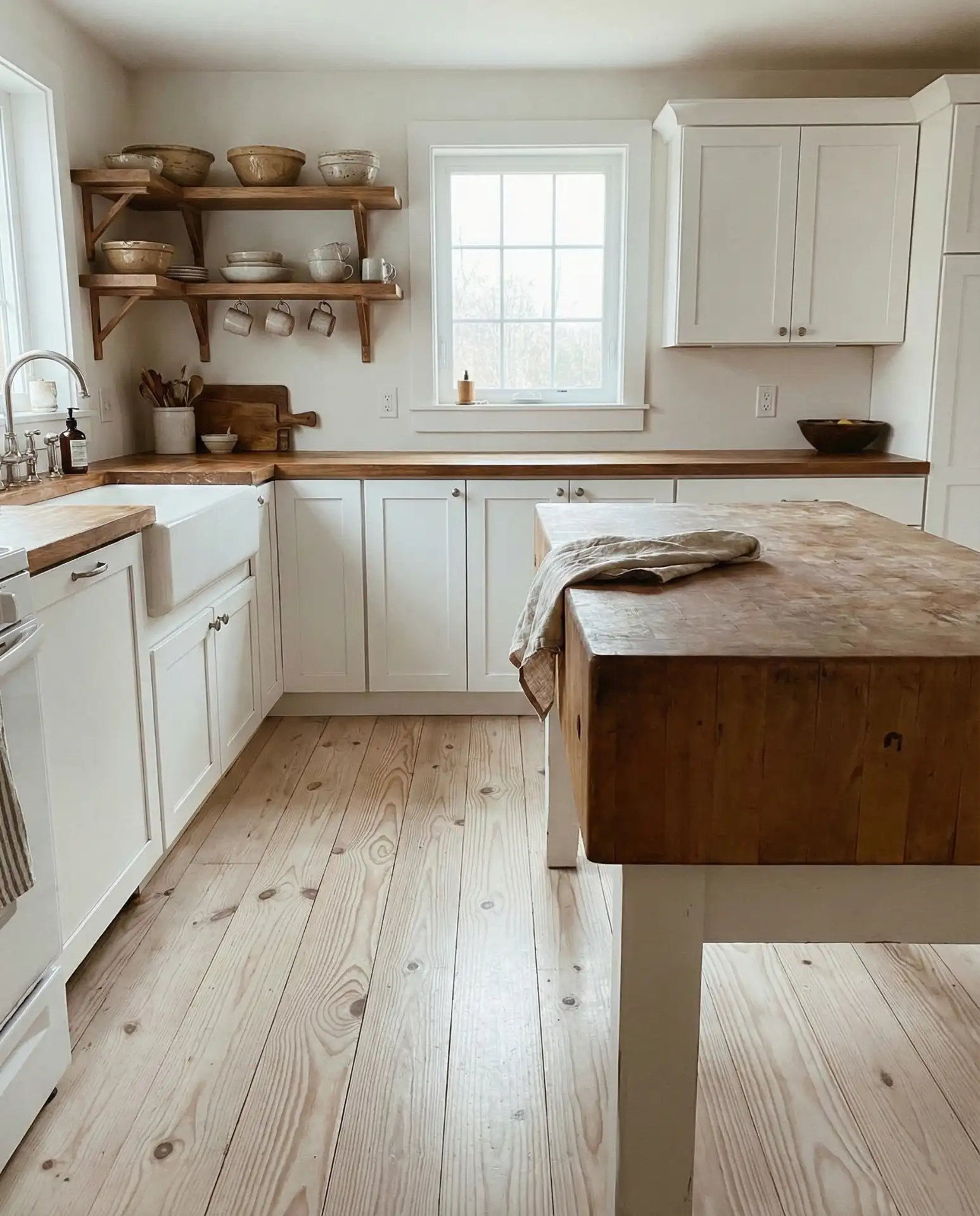 Farmhouse-Chic Whitewashed Pine 2