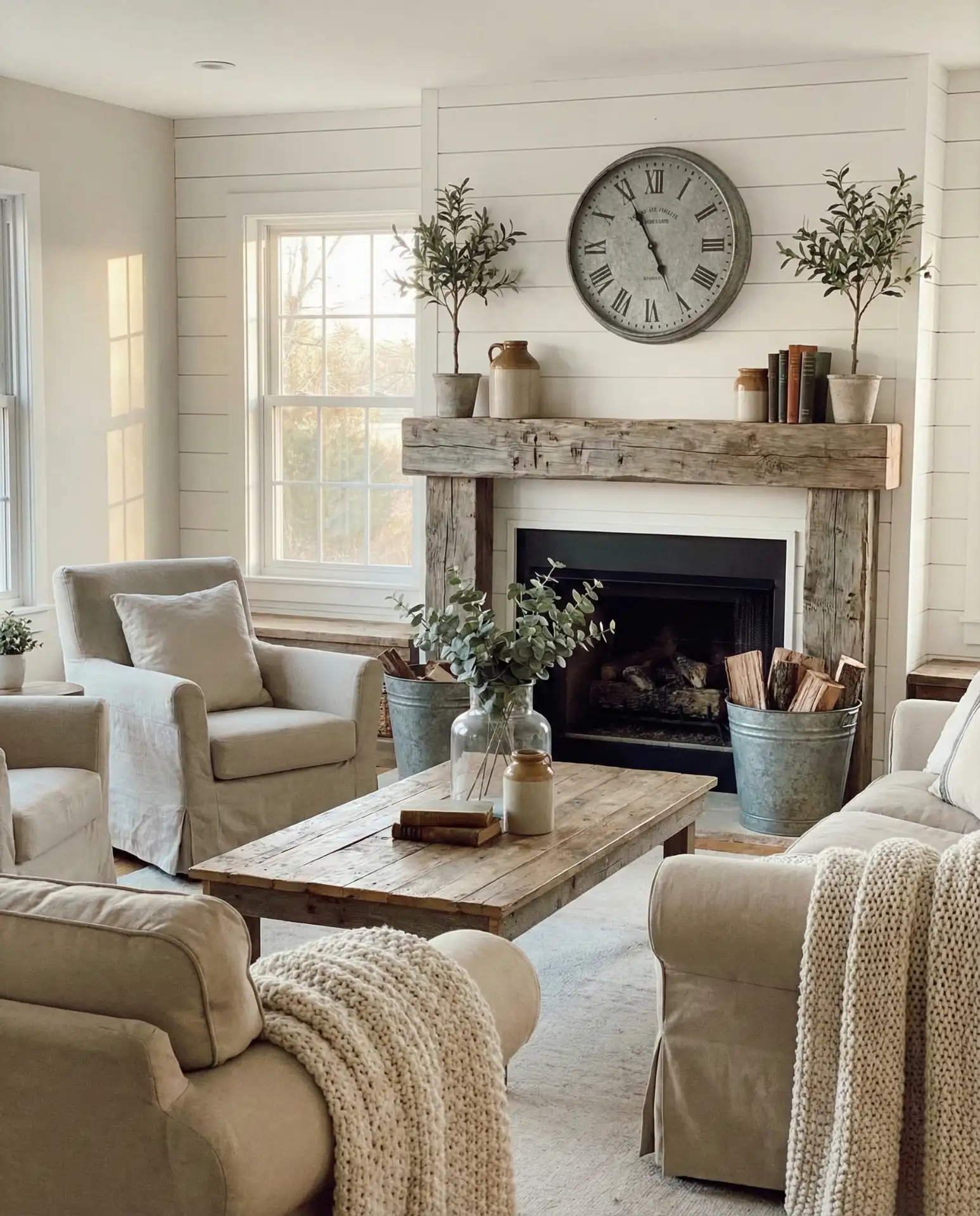 Farmhouse Shiplap and Reclaimed Wood 1