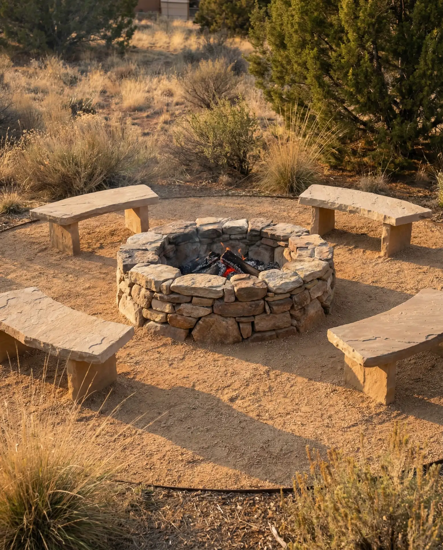 Fire Pit Rock Gathering Space 2