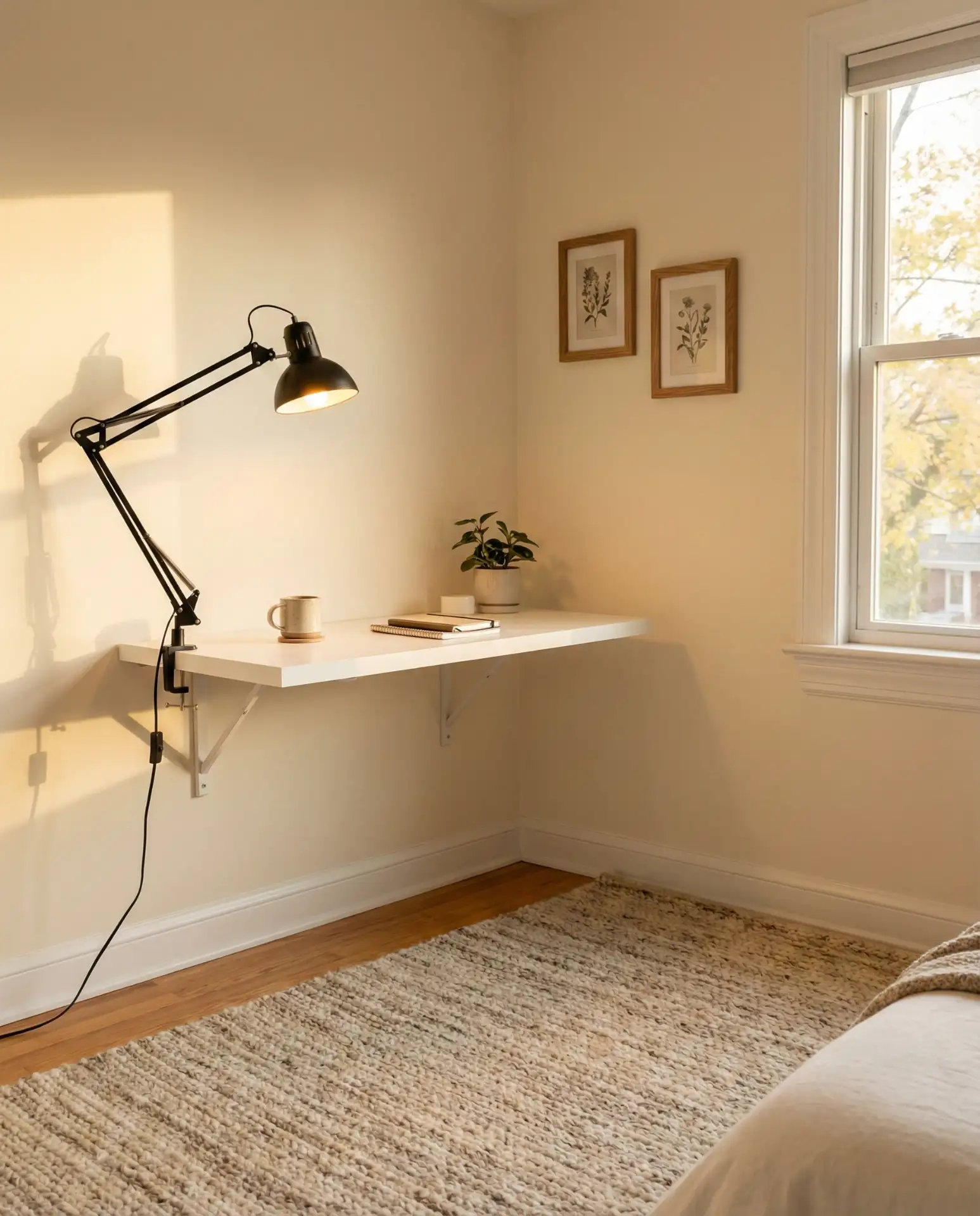 Floating Desk Corner Setup 1
