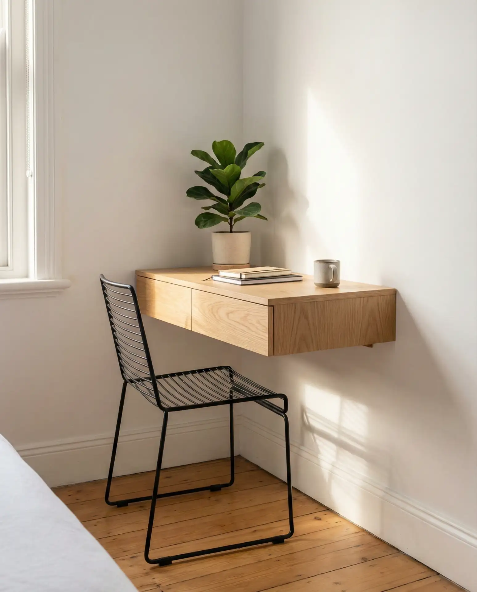 Floating Desk Corner Setup 2