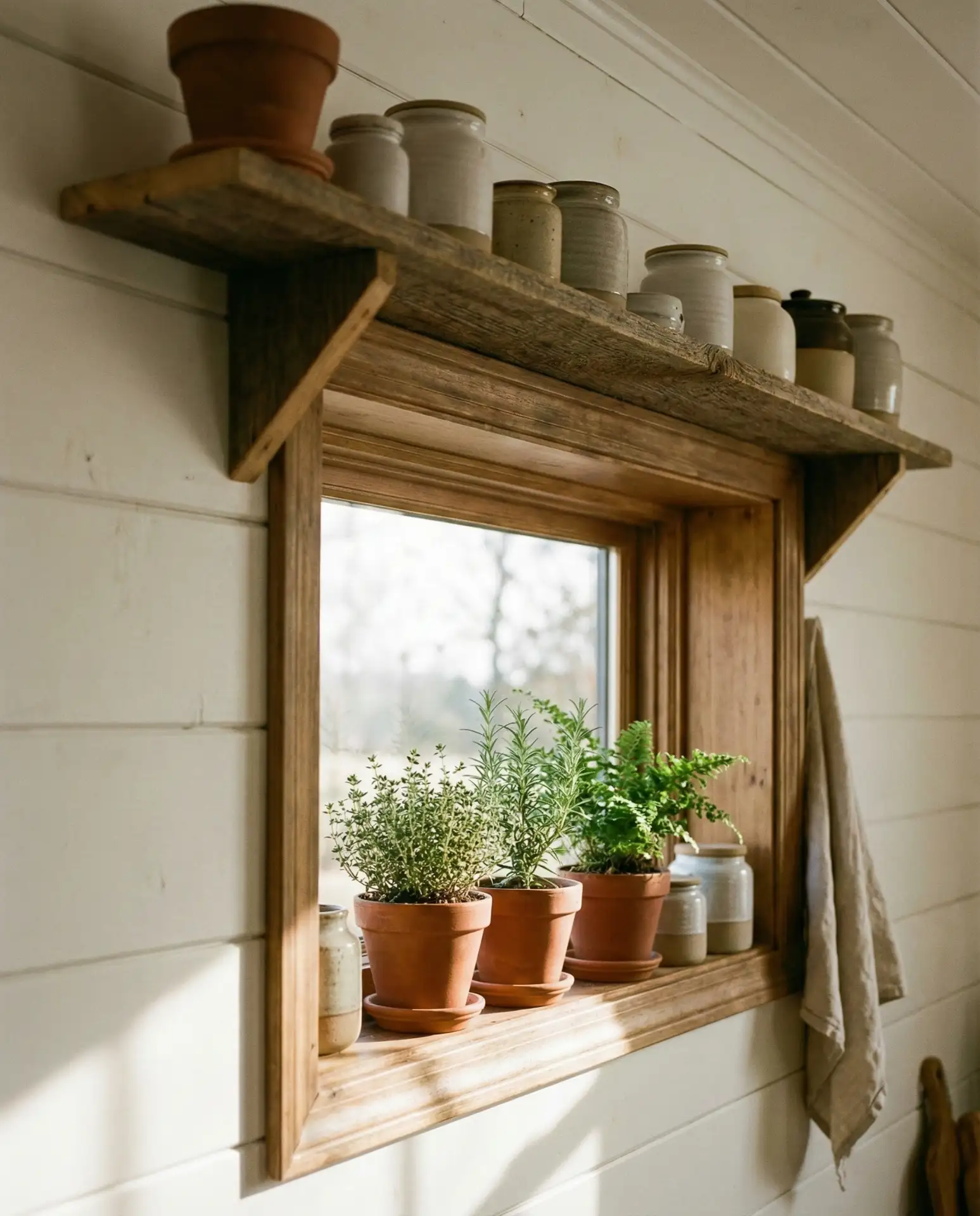 Floating Wooden Shelf Above the Window 1