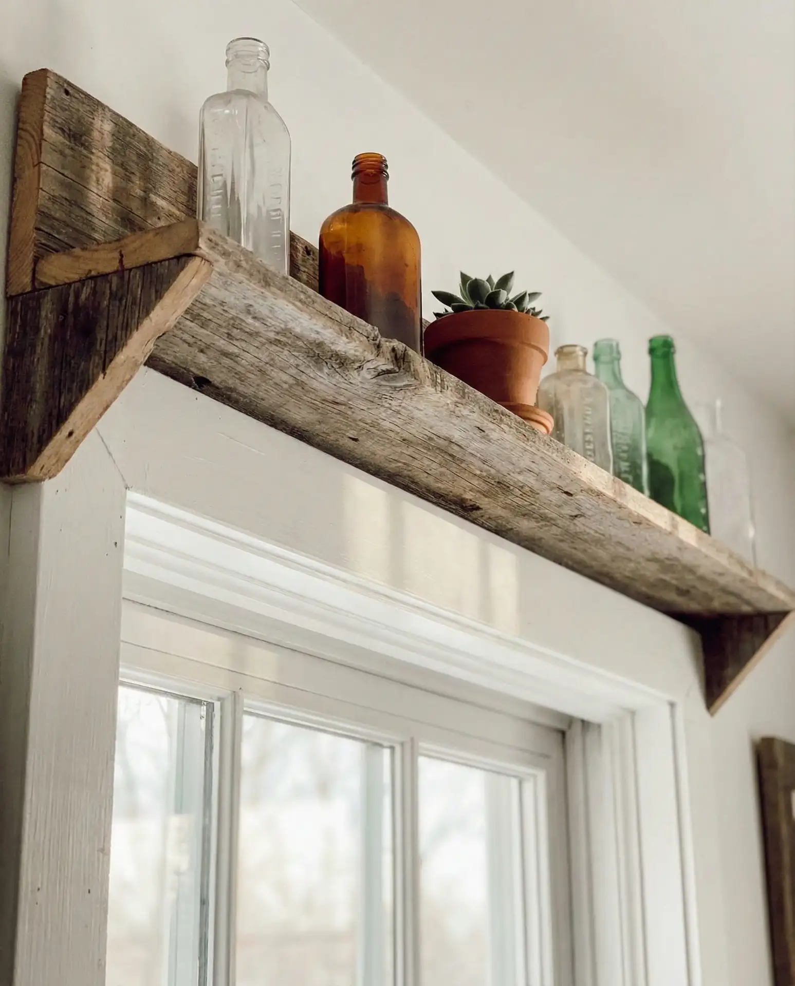 Floating Wooden Shelf Above the Window 2