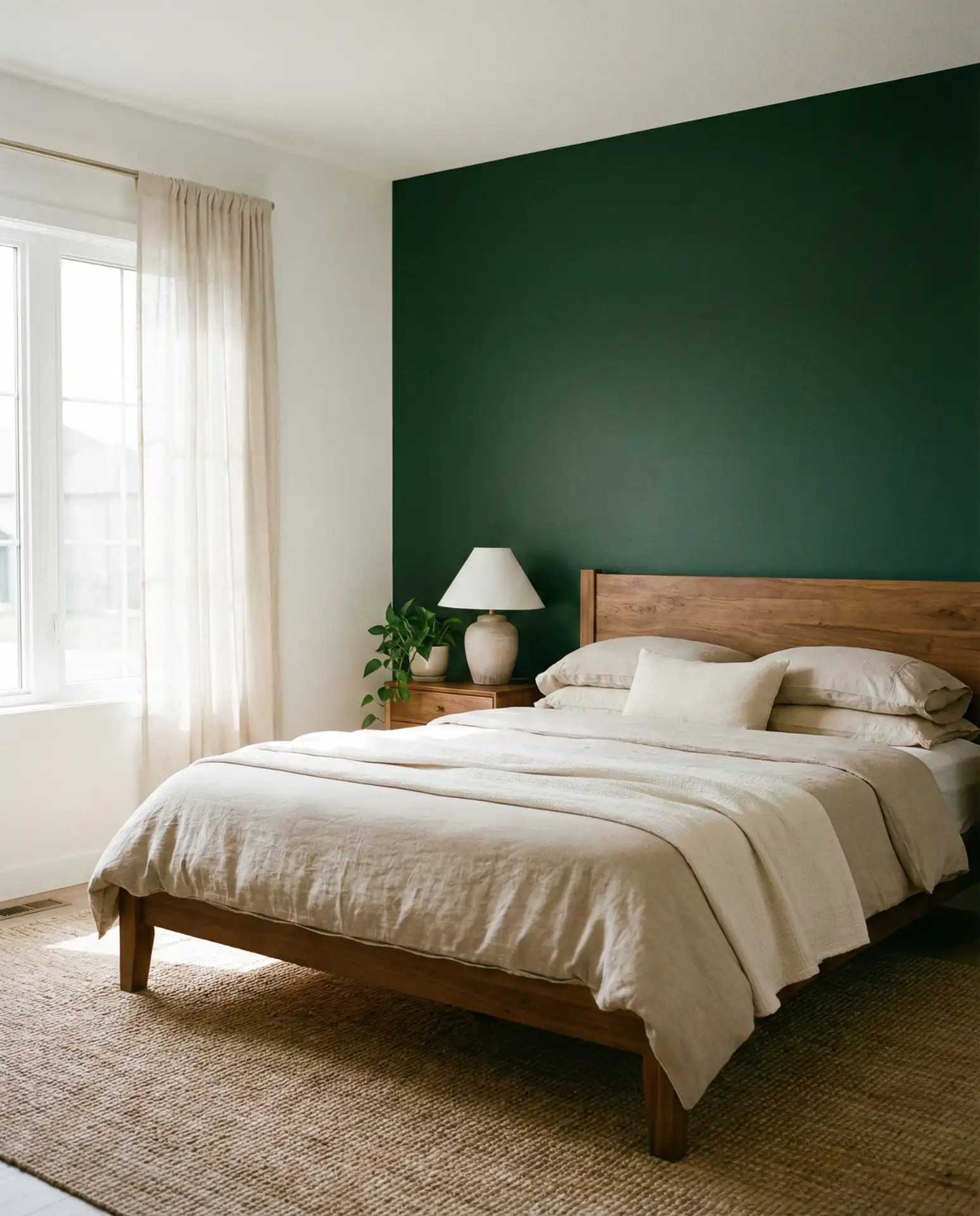 Forest Green Accent Wall 1