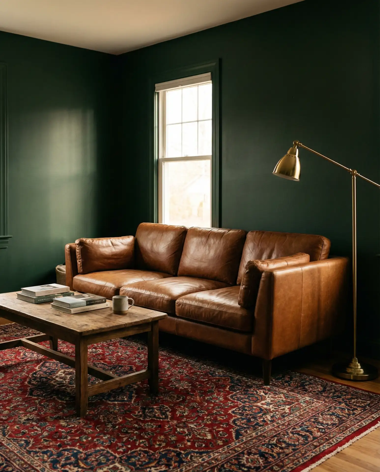 Forest Green with Leather Accents 2