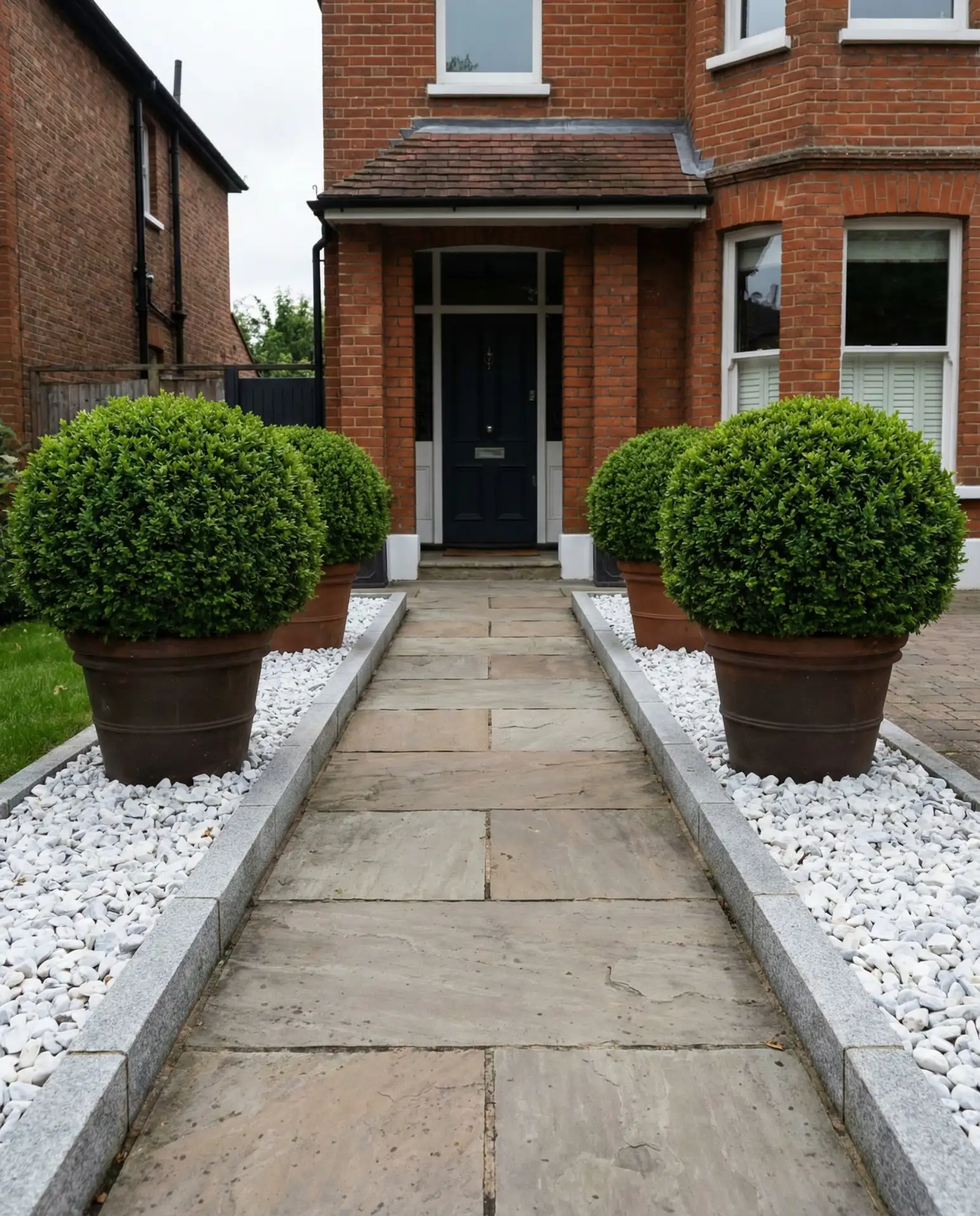 Formal Front Yard Rock Garden 1